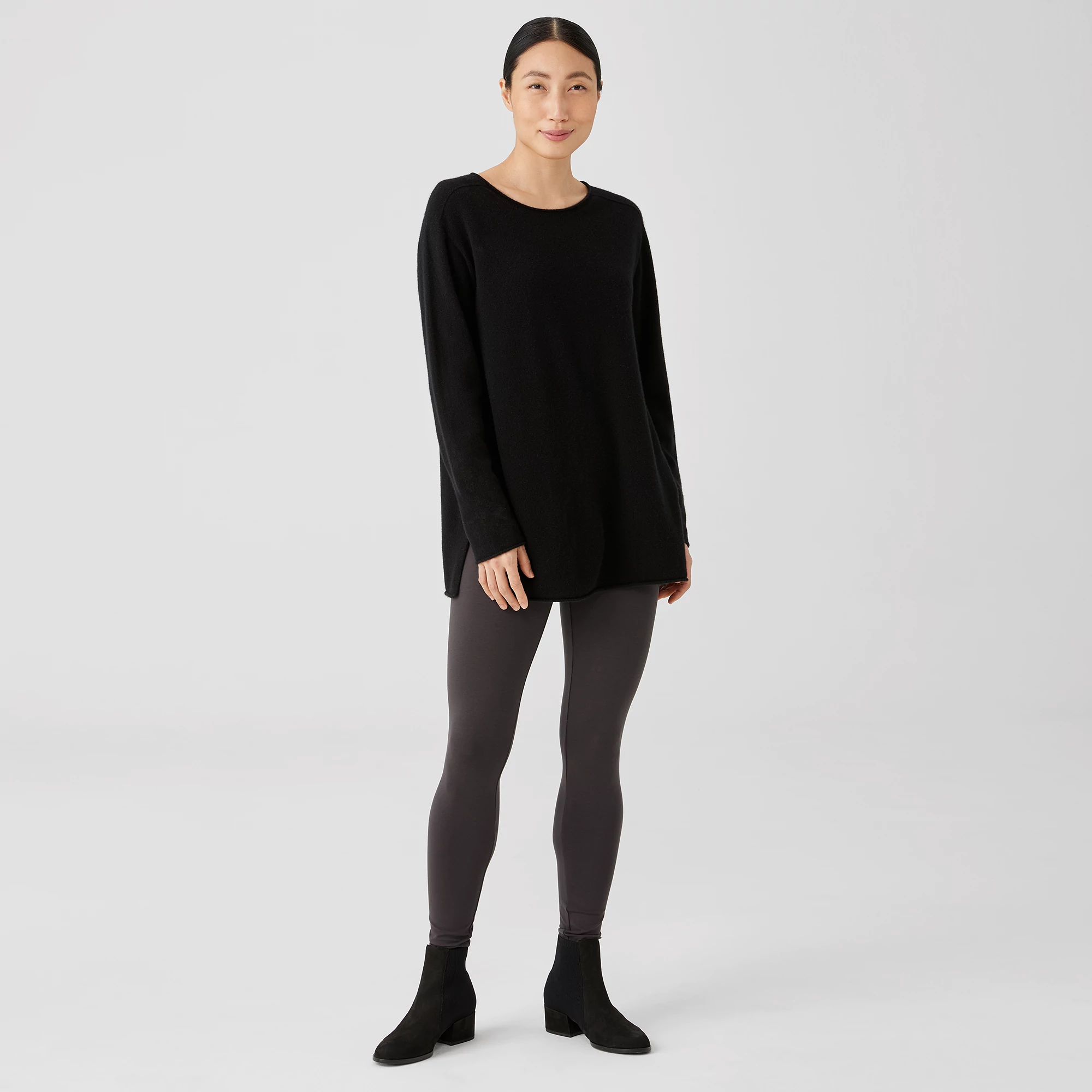 EILEEN FISHER Womens Gray Stretch Wear To Work Straight leg Pants main image 1