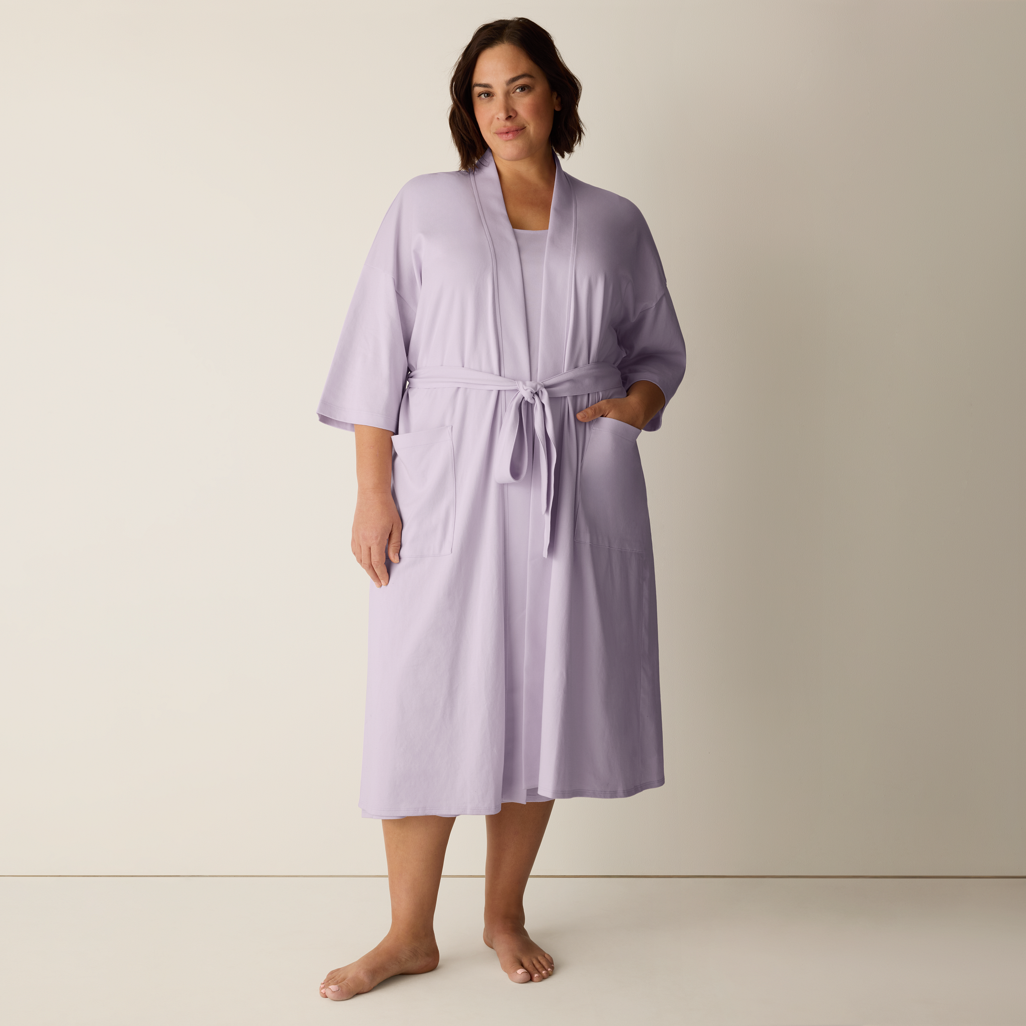Organic Cotton Interlock Sleep Robe