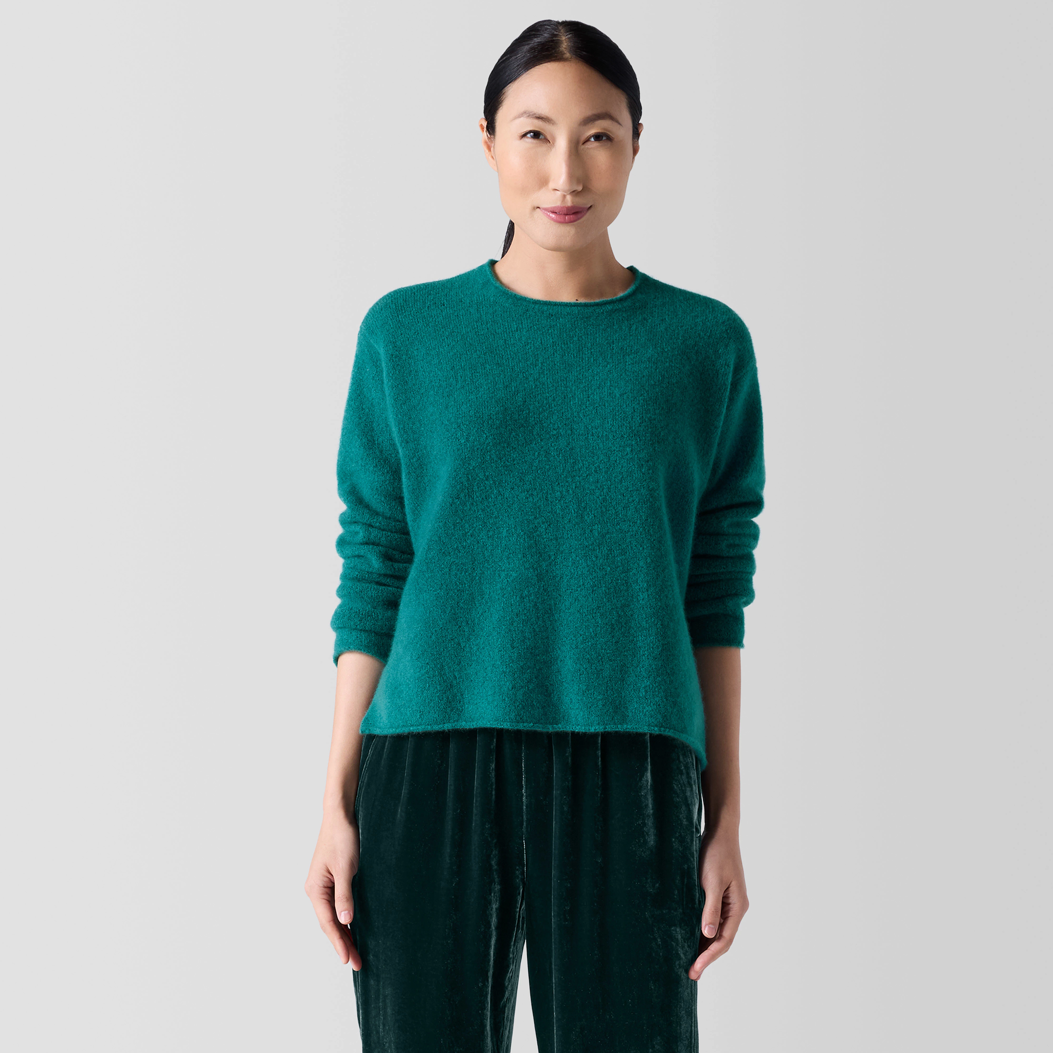 ニット/セーター leinwande  Cashmere Silk Sweater Cashmere Silk Bliss Crew Neck Top | EILEEN FISHER