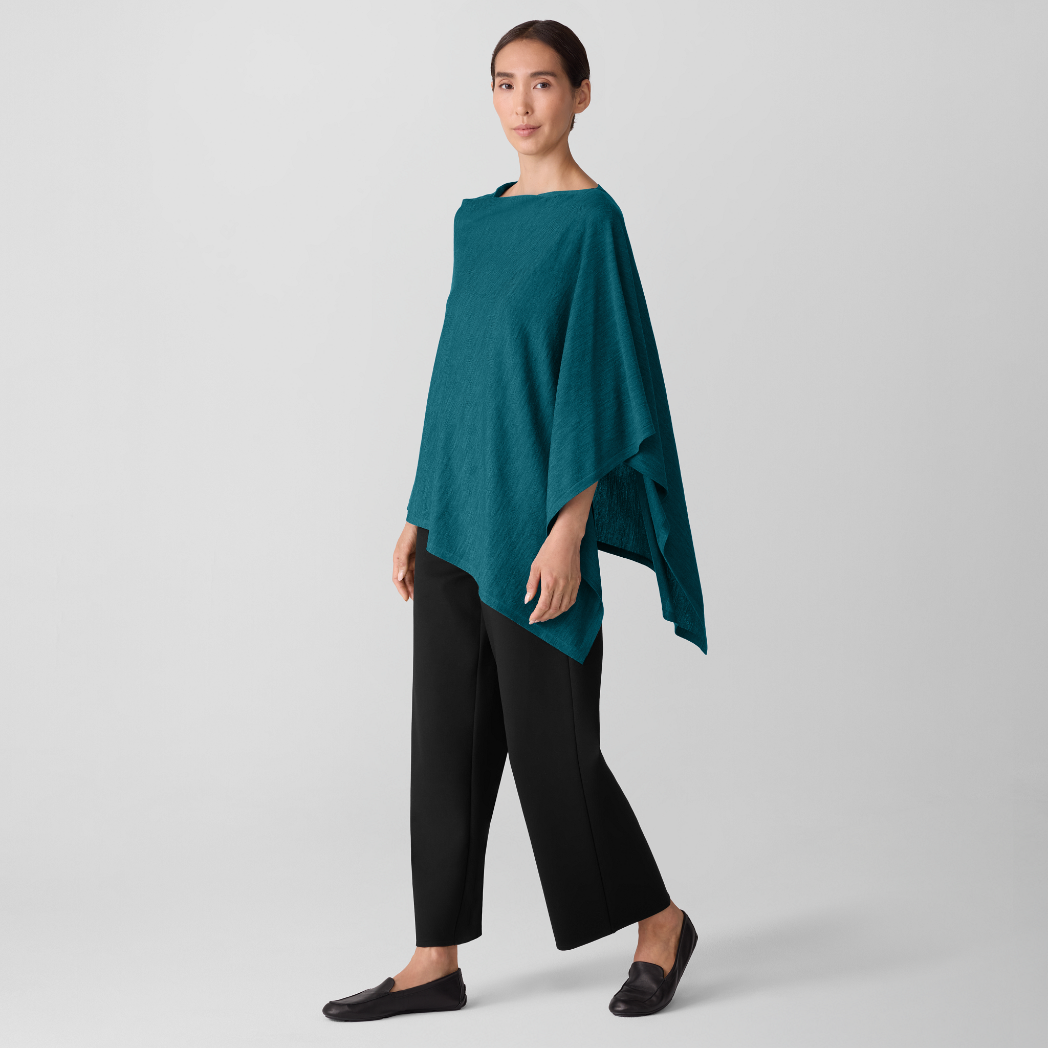 Superfine Merino Poncho in Regenerative Wool from EILEEN FISHER - $175.20