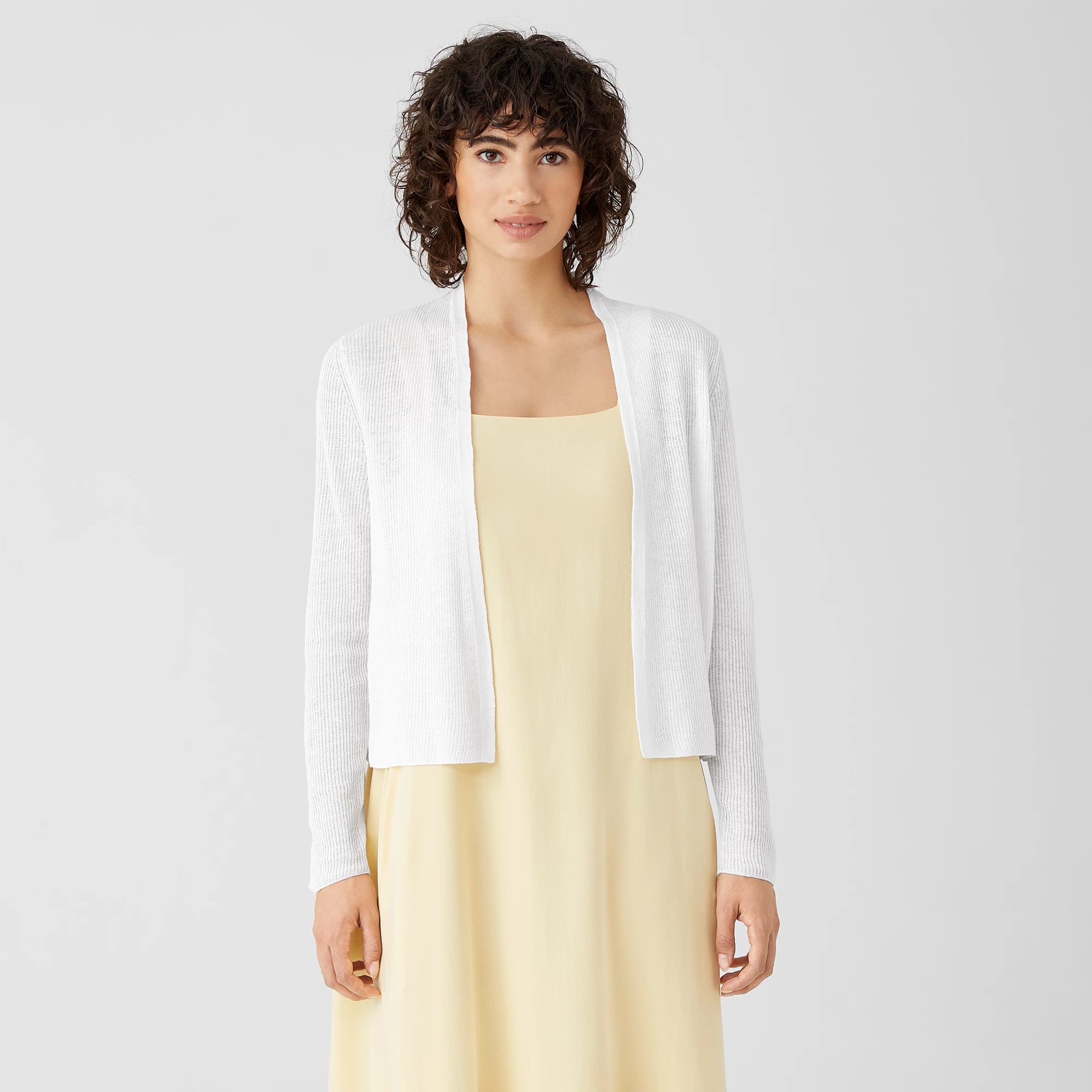 Organic Linen Cotton Tuck Cropped 