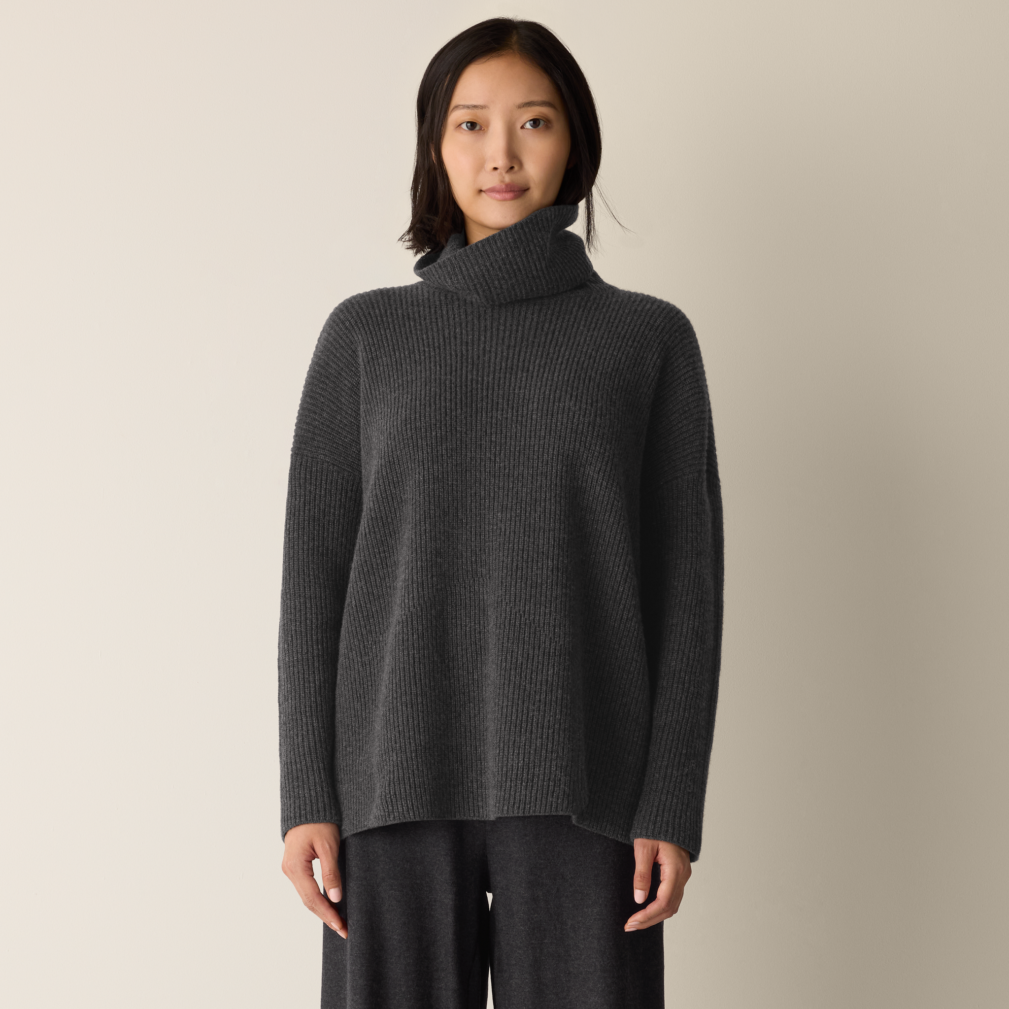 Recycled Wool Cashmere Turtleneck Top from EILEEN FISHER - $263.20