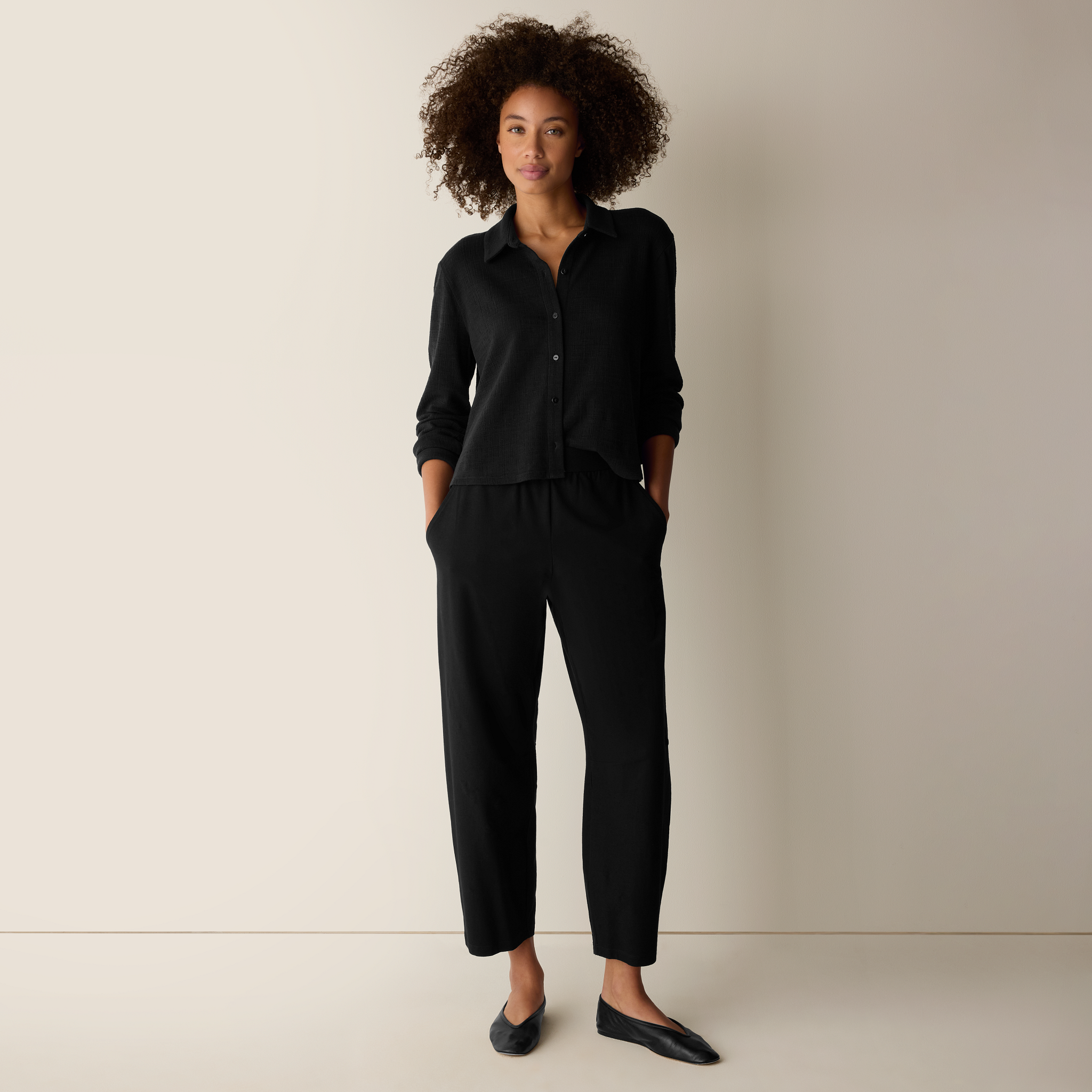 Washable Stretch Crepe Arch Pant