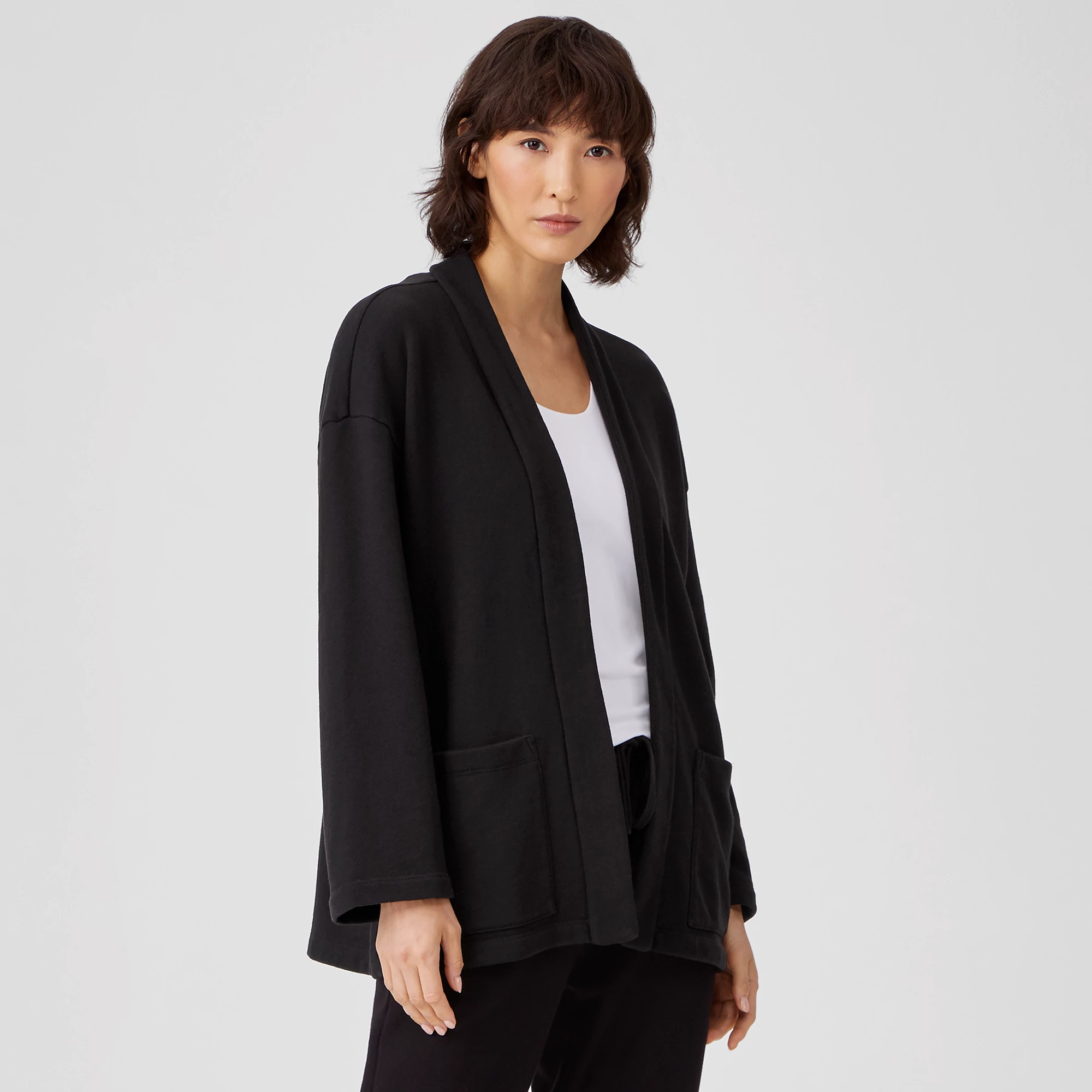 Organic Cotton French Terry Jacket | EILEEN FISHER
