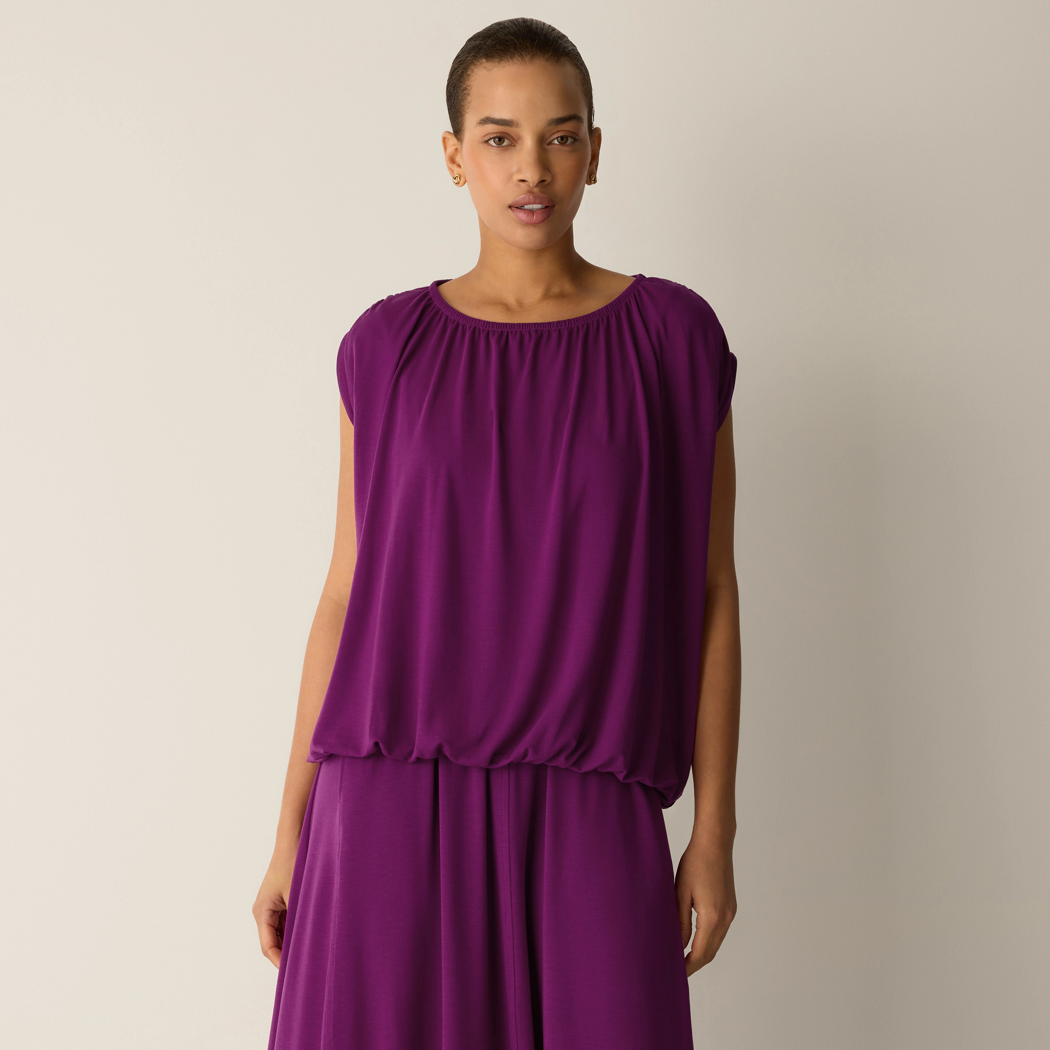 Fine Jersey Bubble Top from EILEEN FISHER - $138