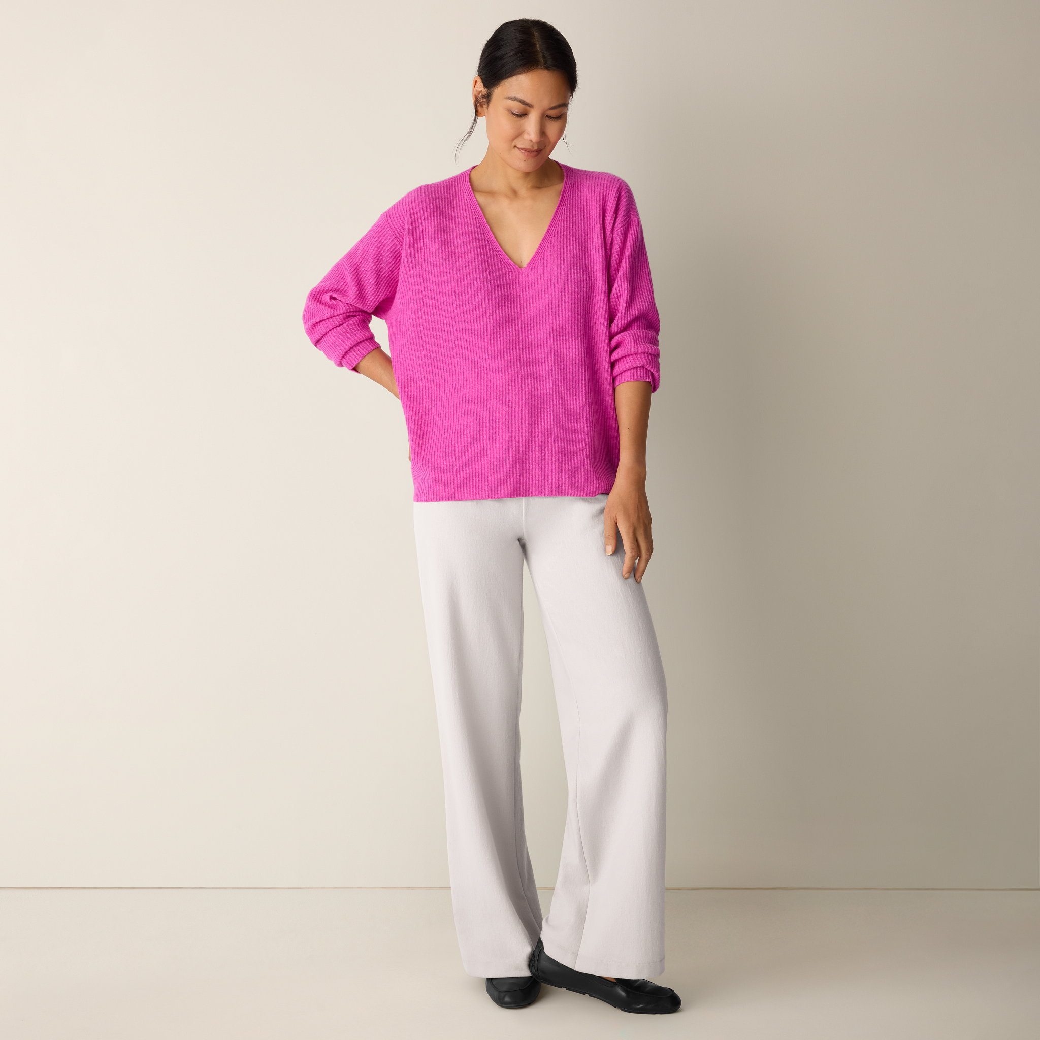 Italian Cashmere V-Neck Top from EILEEN FISHER - $295.20