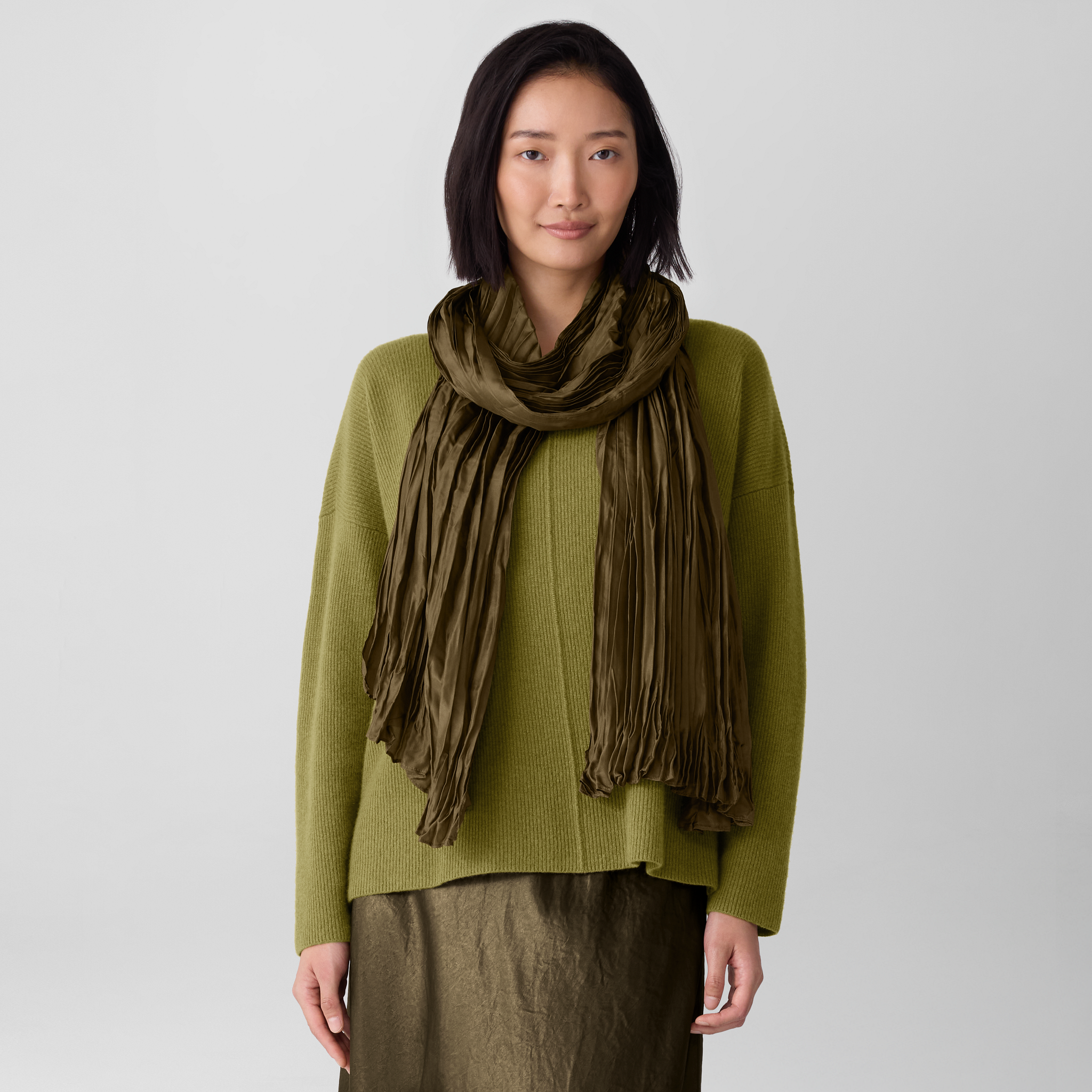 Whisper Transitional Silk Scarf from EILEEN FISHER - $128