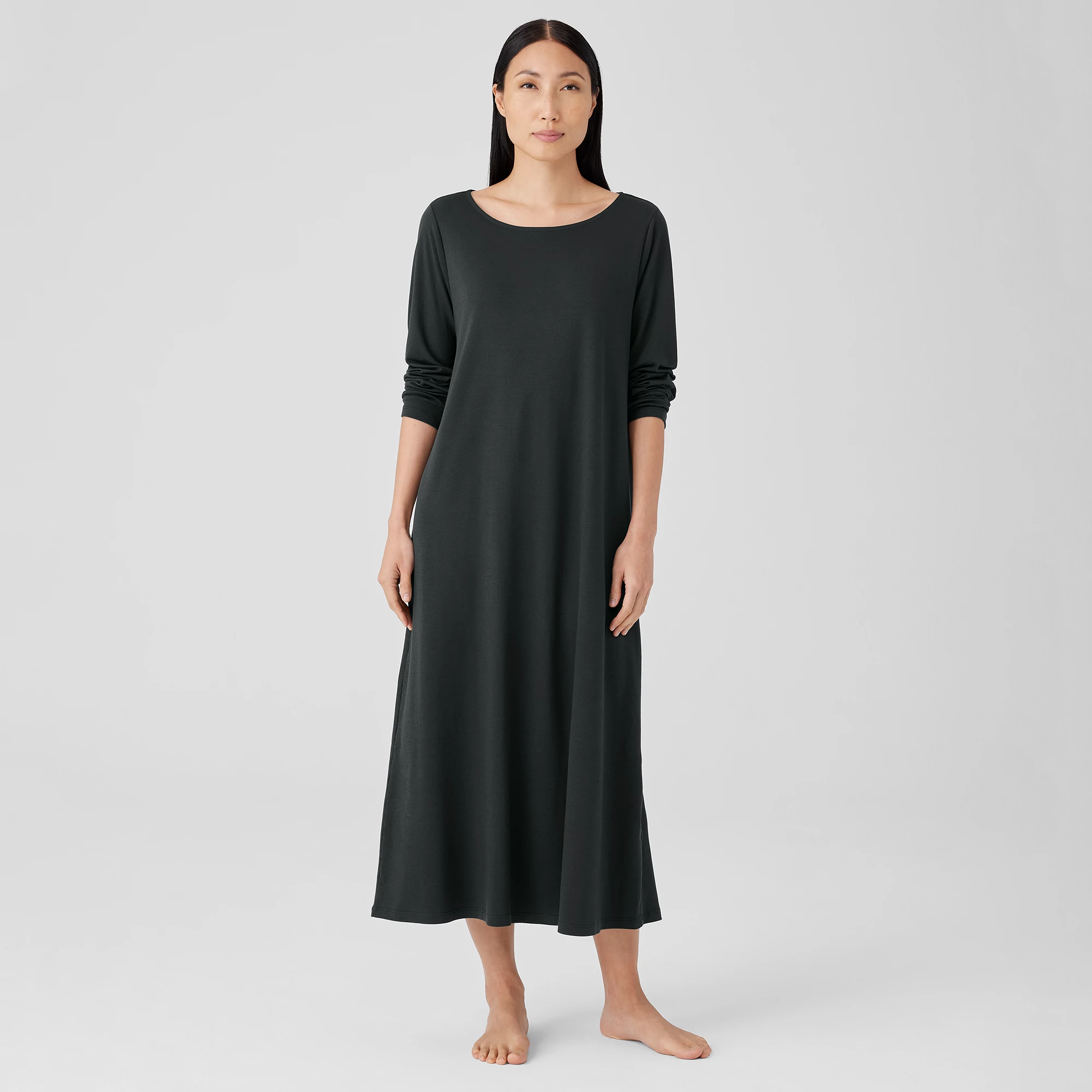 Organic Cotton Interlock Sleep Dress | EILEEN FISHER