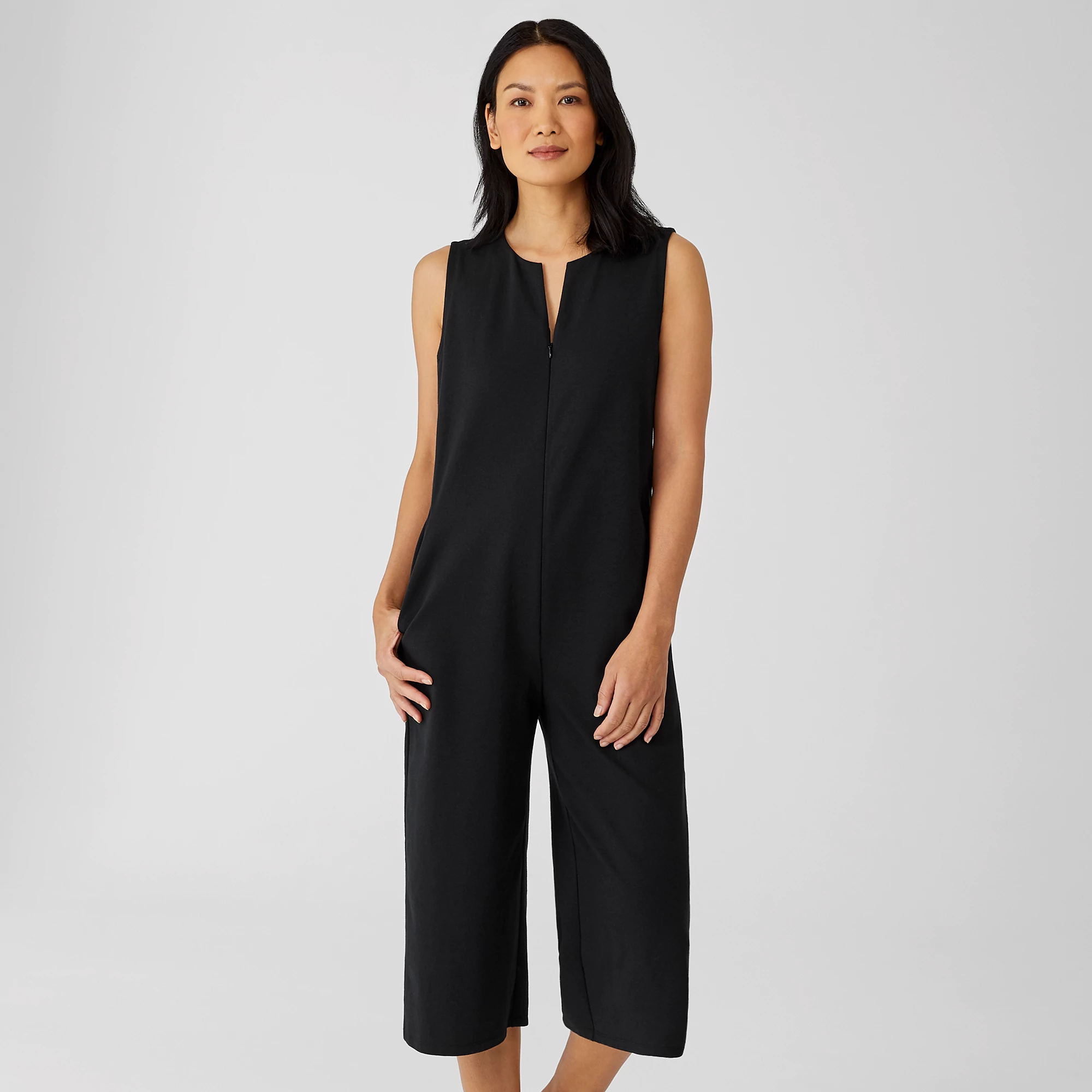 Cotton Ponte Jumpsuit EILEEN FISHER