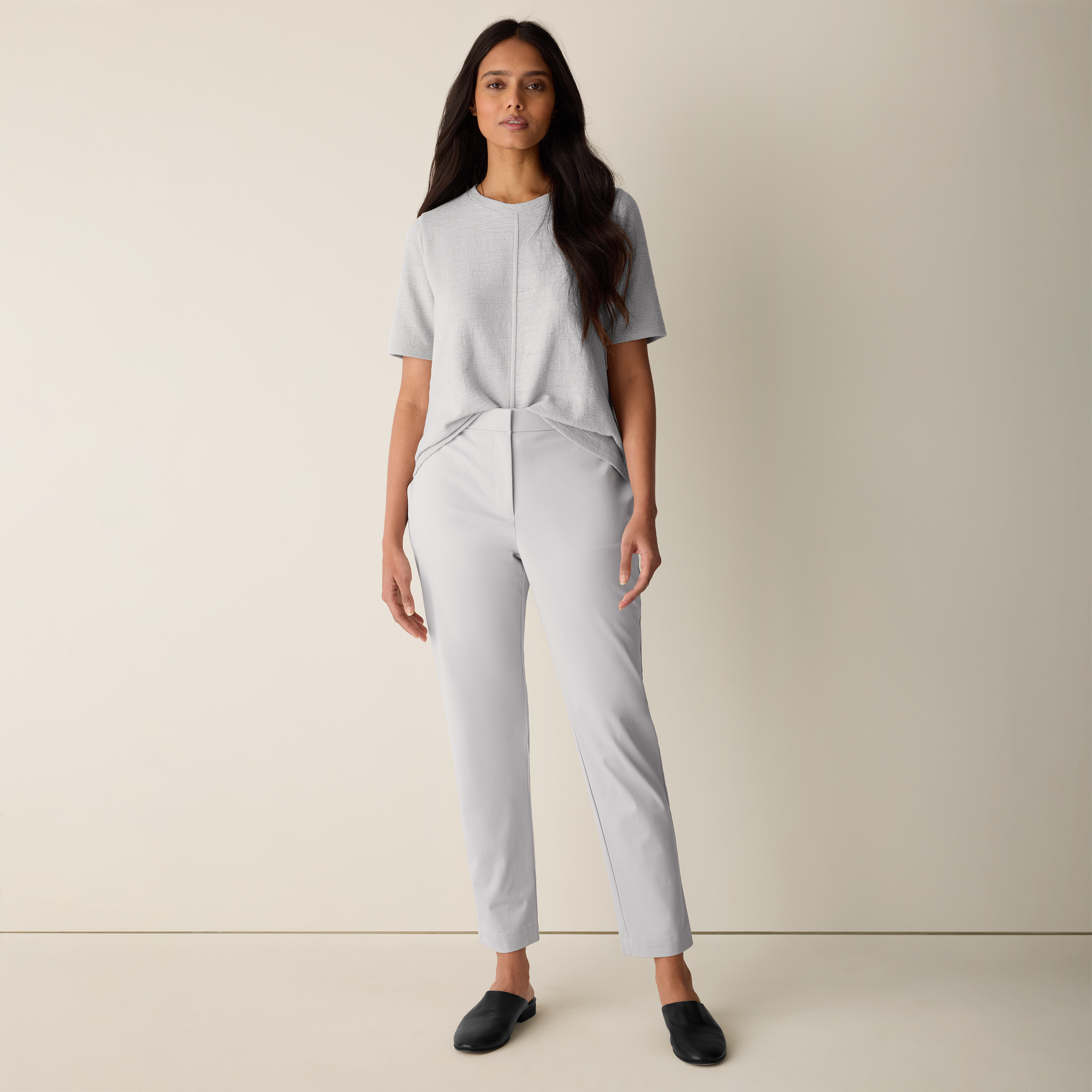 Stretch Cotton Twill Slim Pant