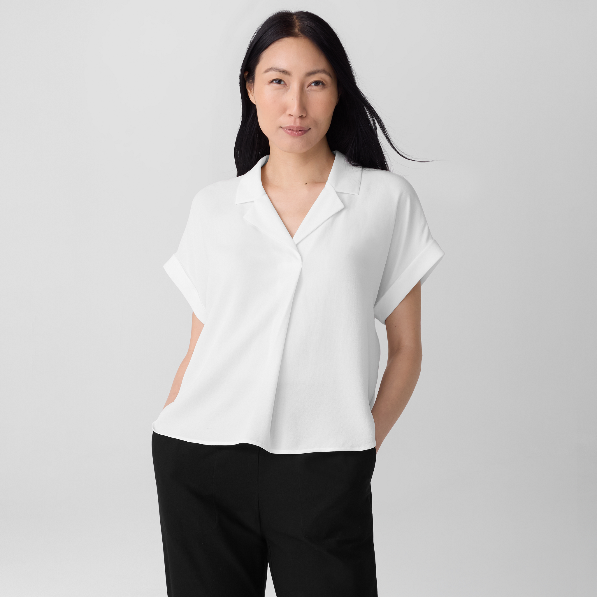 GOOD GRIEF! SFSC PRINTED HENLEY NECK TOP
