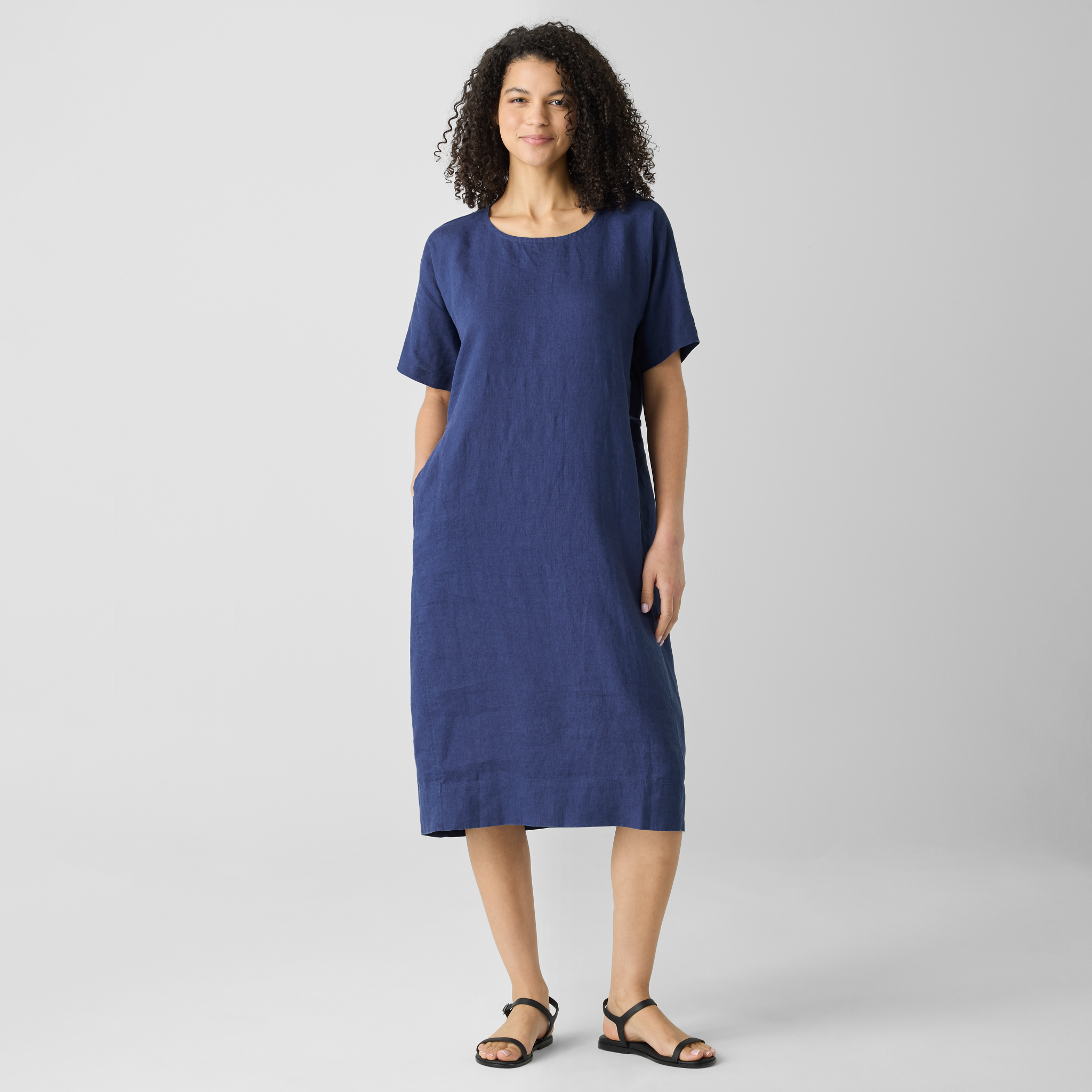 【高級オーガニックリネン】EILEEN FISHER ショールカラーテーラード 高級オーガニックリネン】EILEEN FISHER ショールカラーテーラード