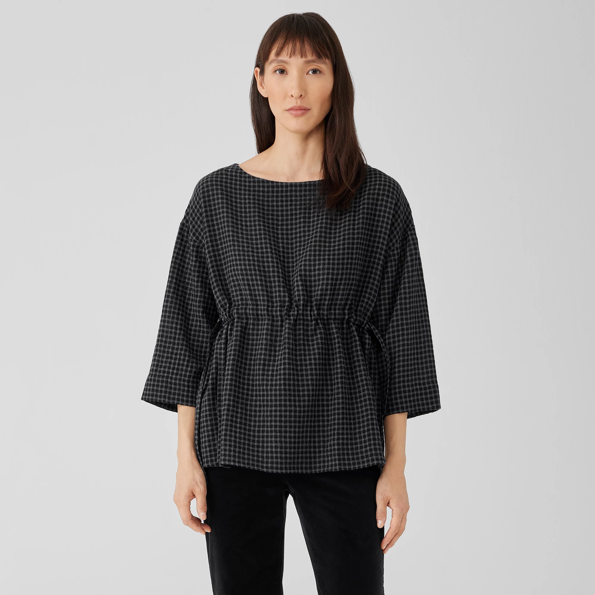 (取寄) アイリーン フィッシャー レディース バトウ ネック ロング スリーブ トップ Eileen Fisher women Bateau Neck Long Sleeve Top Lapis Women's Eileen Fisher Bateau Neck Long Sleeve Top | Zappos.com