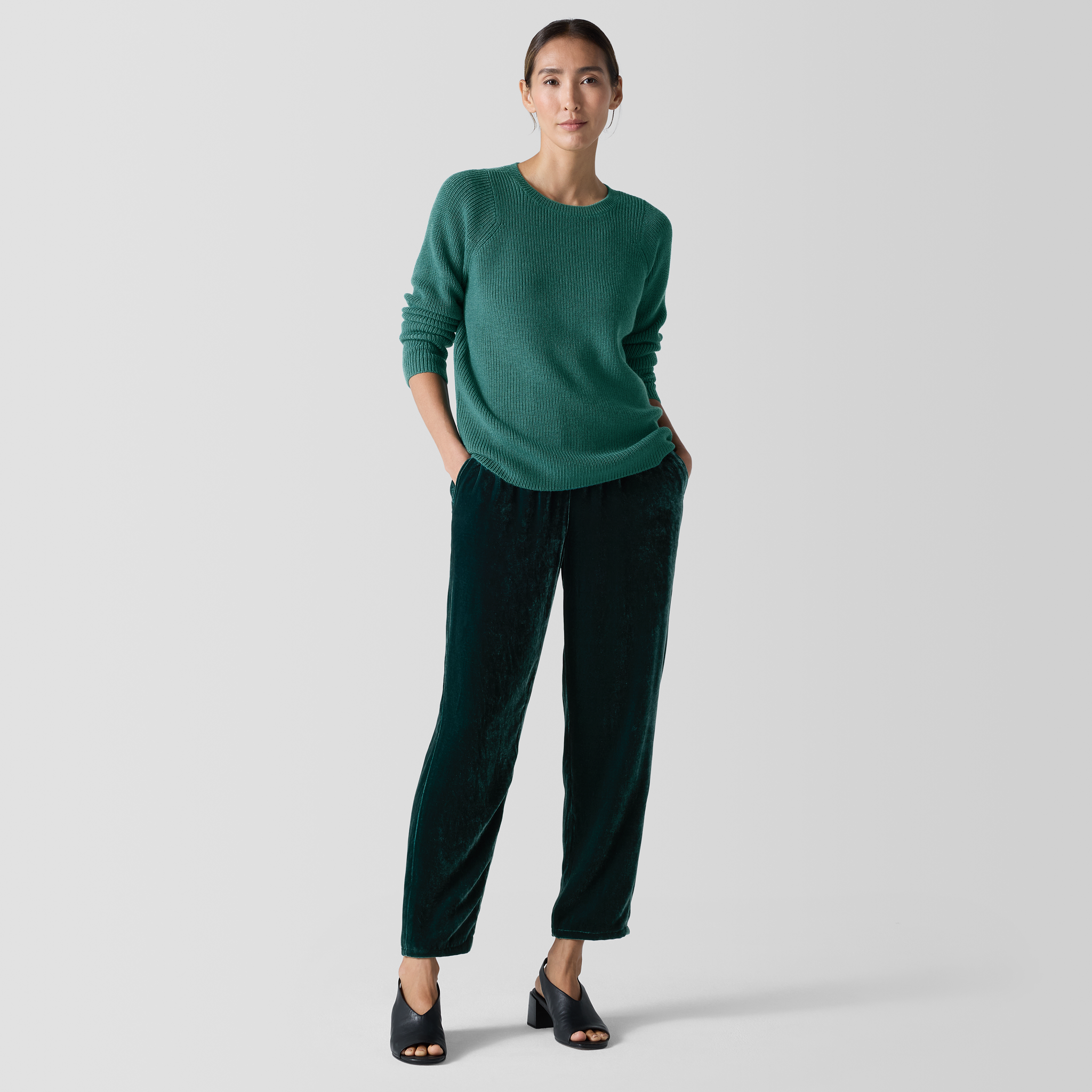 BELPER VELVET PANTS（GREEN） YYDGH Women's Velvet Pants High Waisted Flare Pants Solid