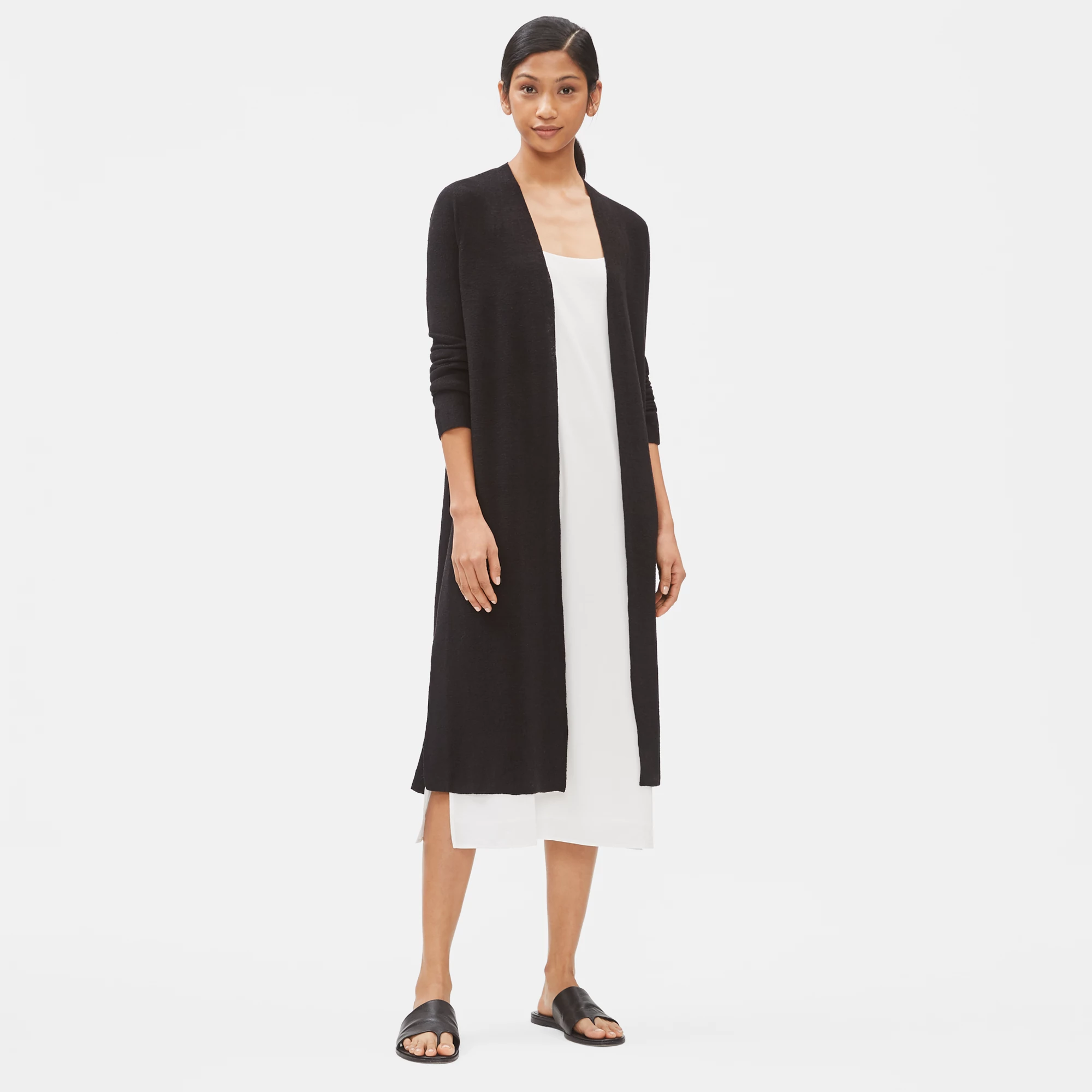 Organic Linen Crepe Stretch Duster 