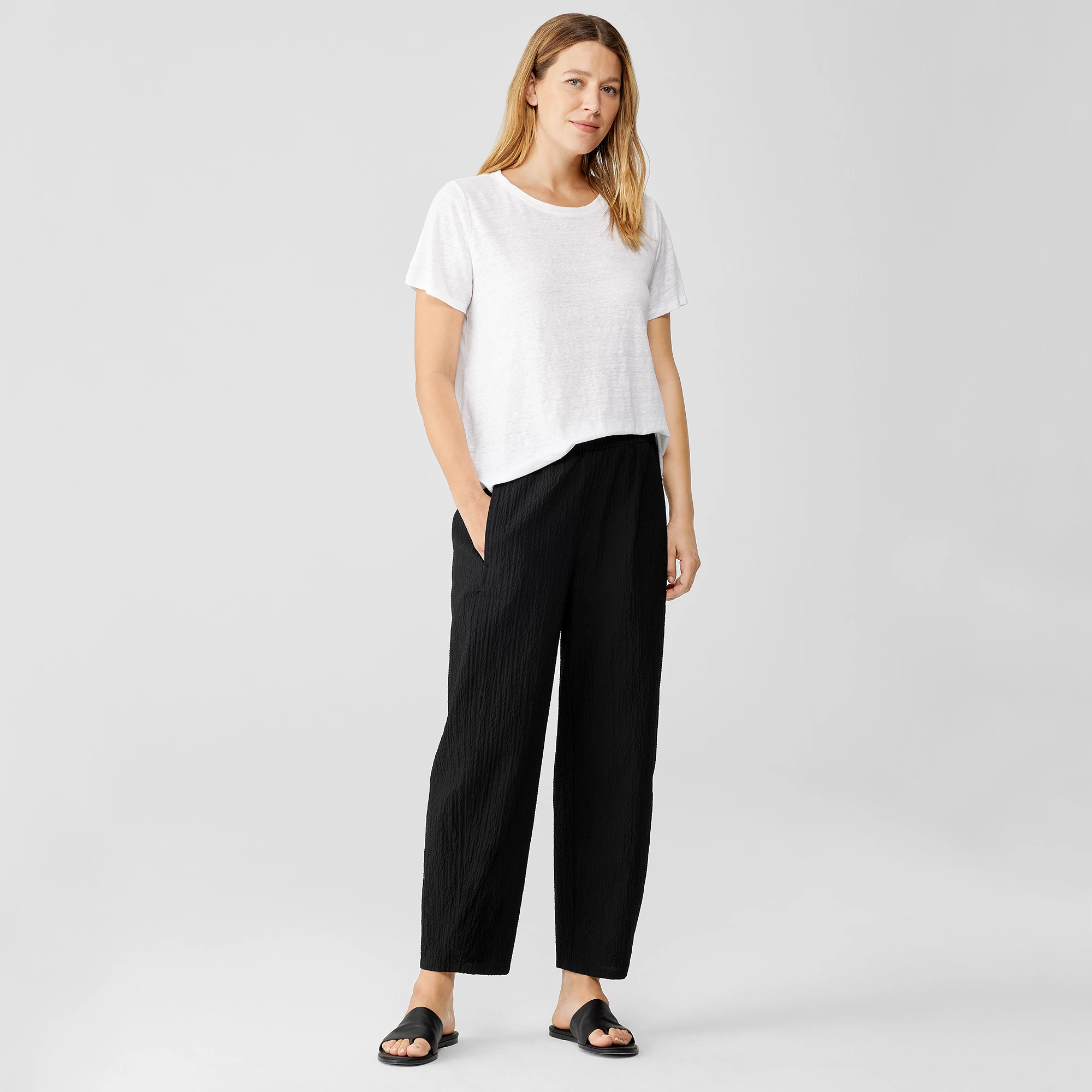 Stretch Jersey Knit Slouchy Pant