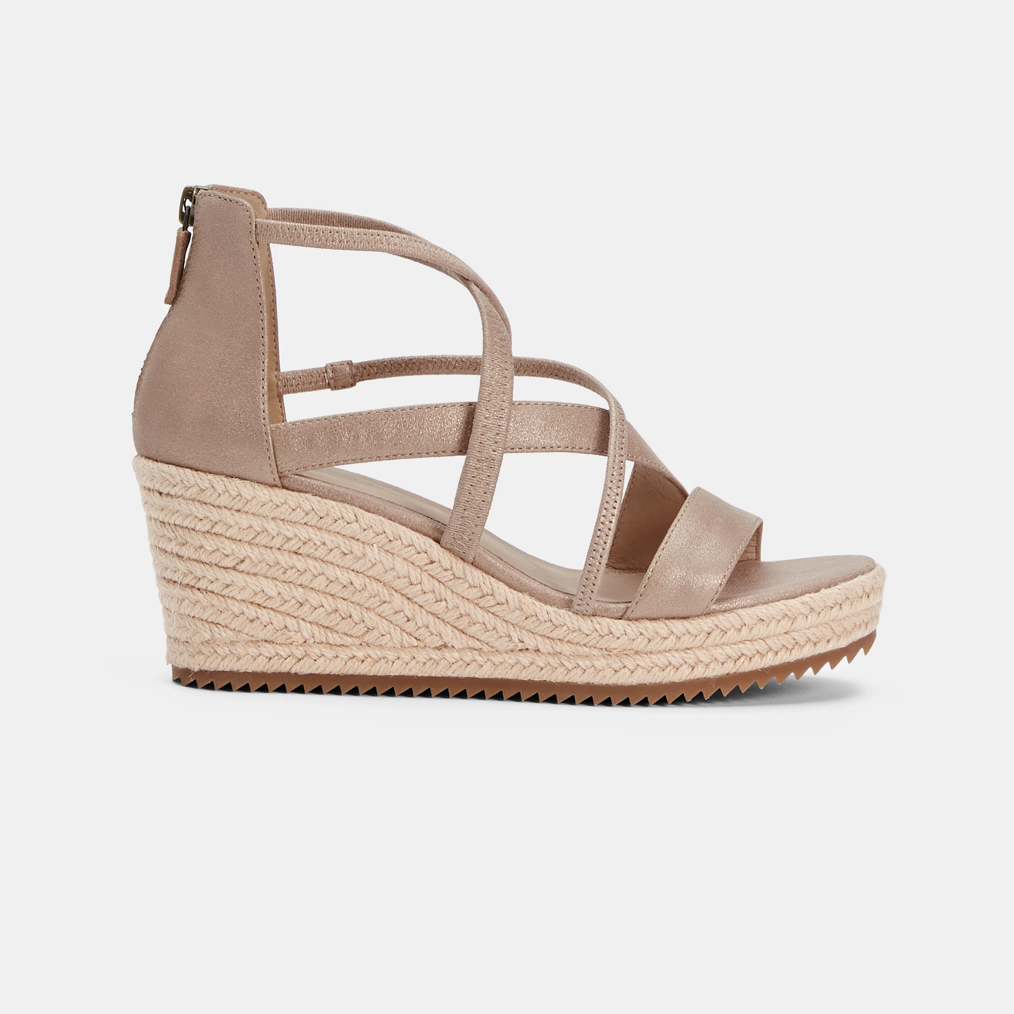 Wanda Tumbled Nubuck Espadrille | EILEEN FISHER