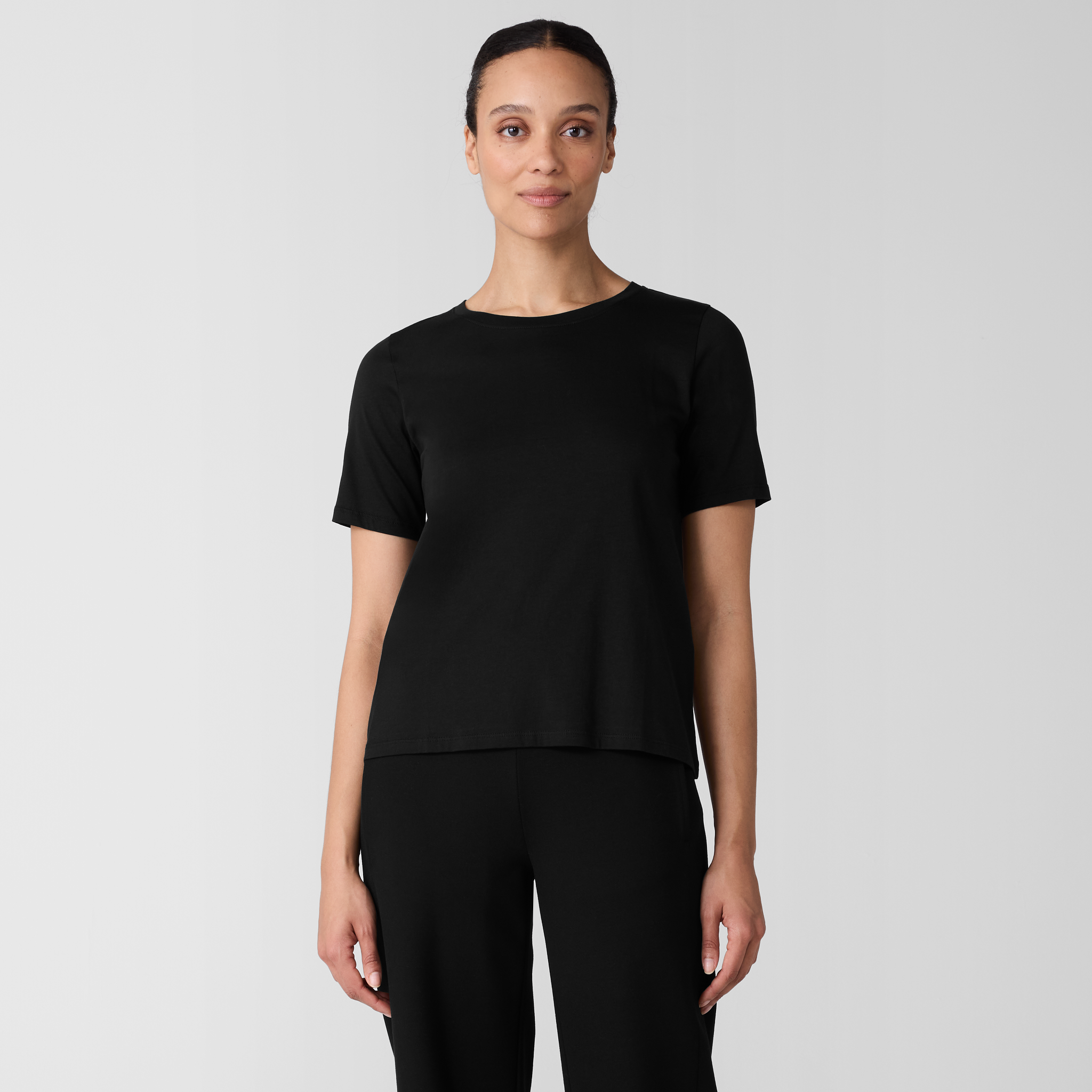 Organic Pima Cotton Jersey Round Neck Tee