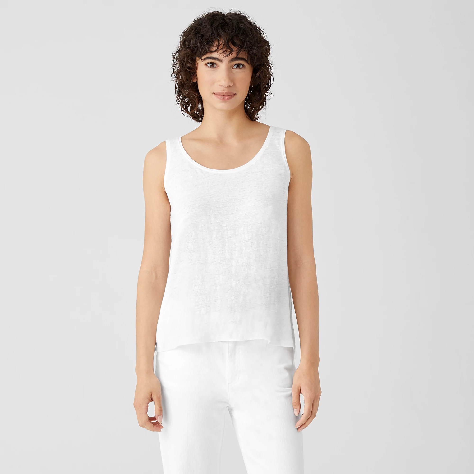 Organic Linen Jersey Tank | EILEEN FISHER