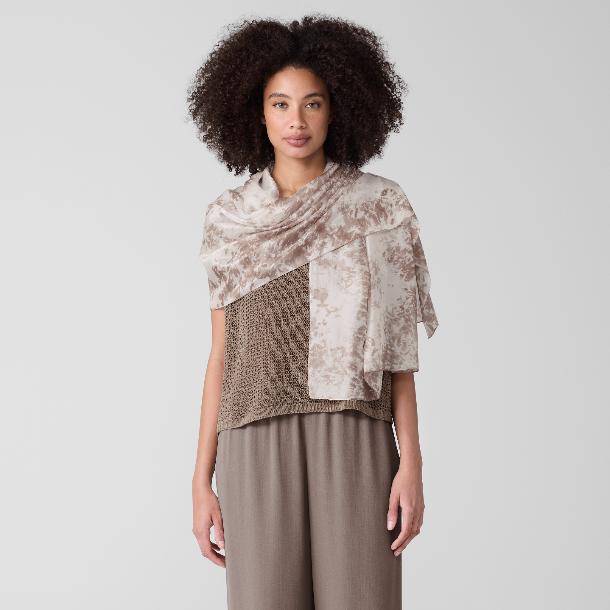 Hand-Dyed Silk Scarf | EILEEN FISHER
