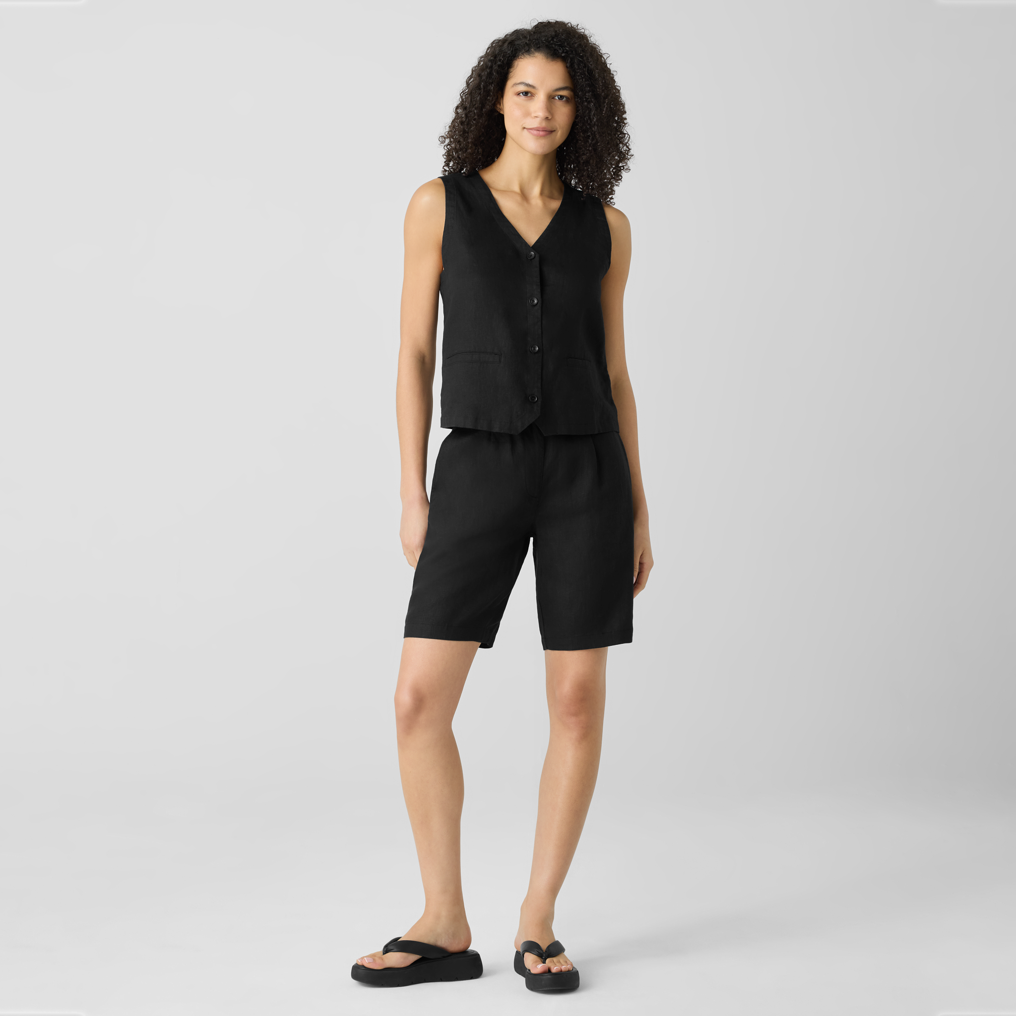 Organic Linen Shorts from EILEEN FISHER - $87.20
