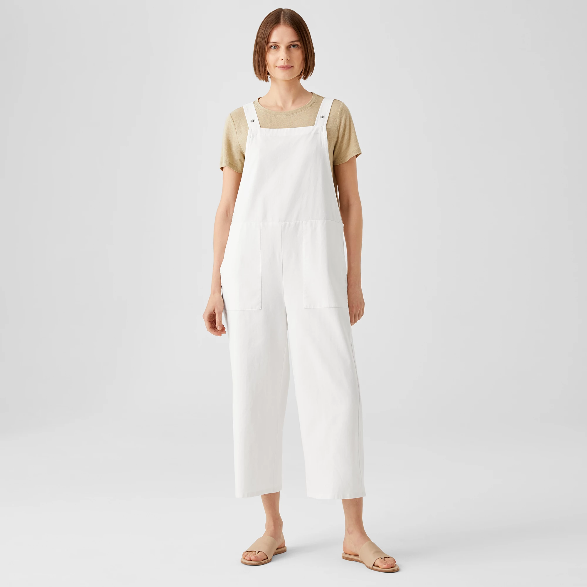 isness オーバーオールUNISEX ONE SIZE Organic Cotton Hemp Overalls | EILEEN FISHER