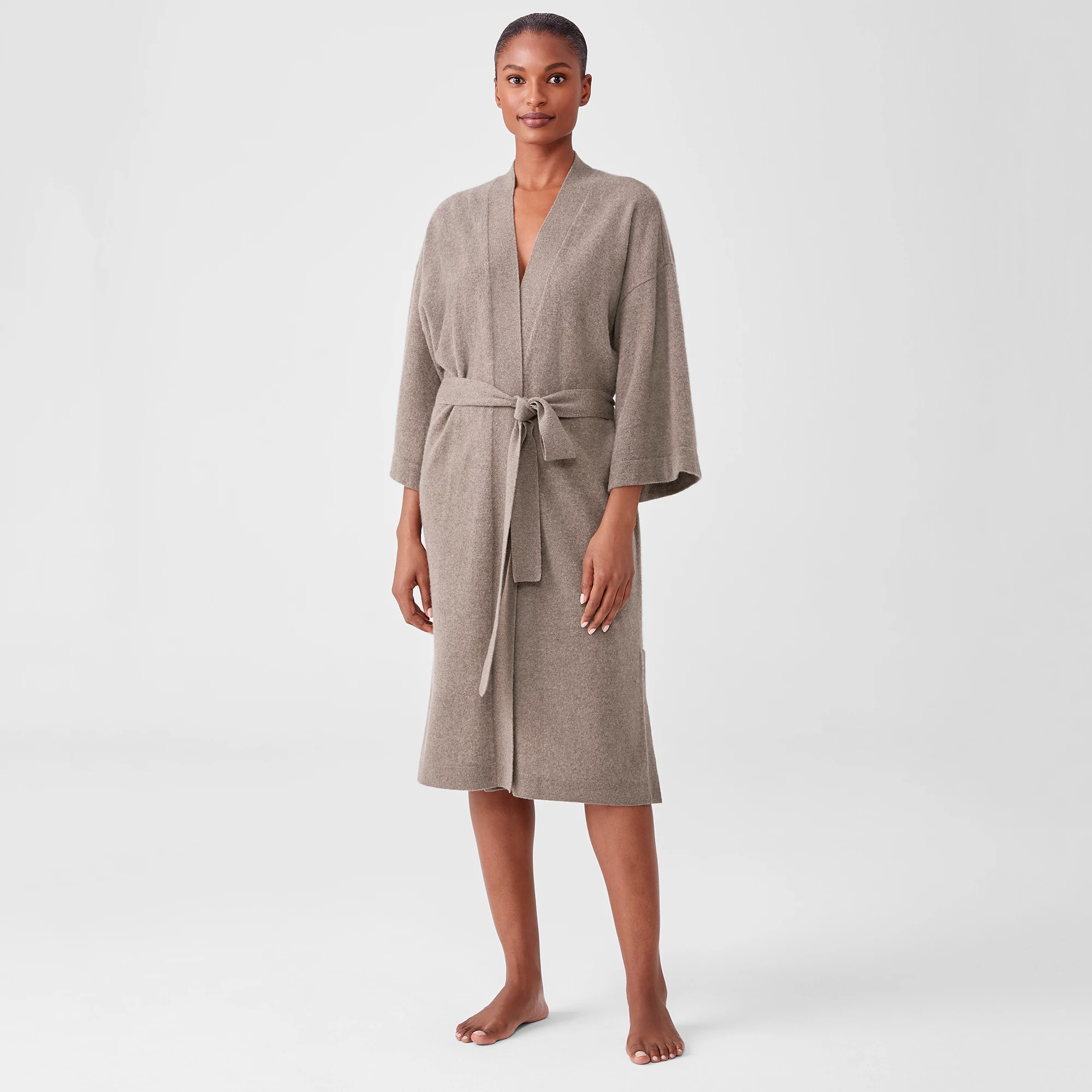Brushed Cashmere Robe | EILEEN FISHER