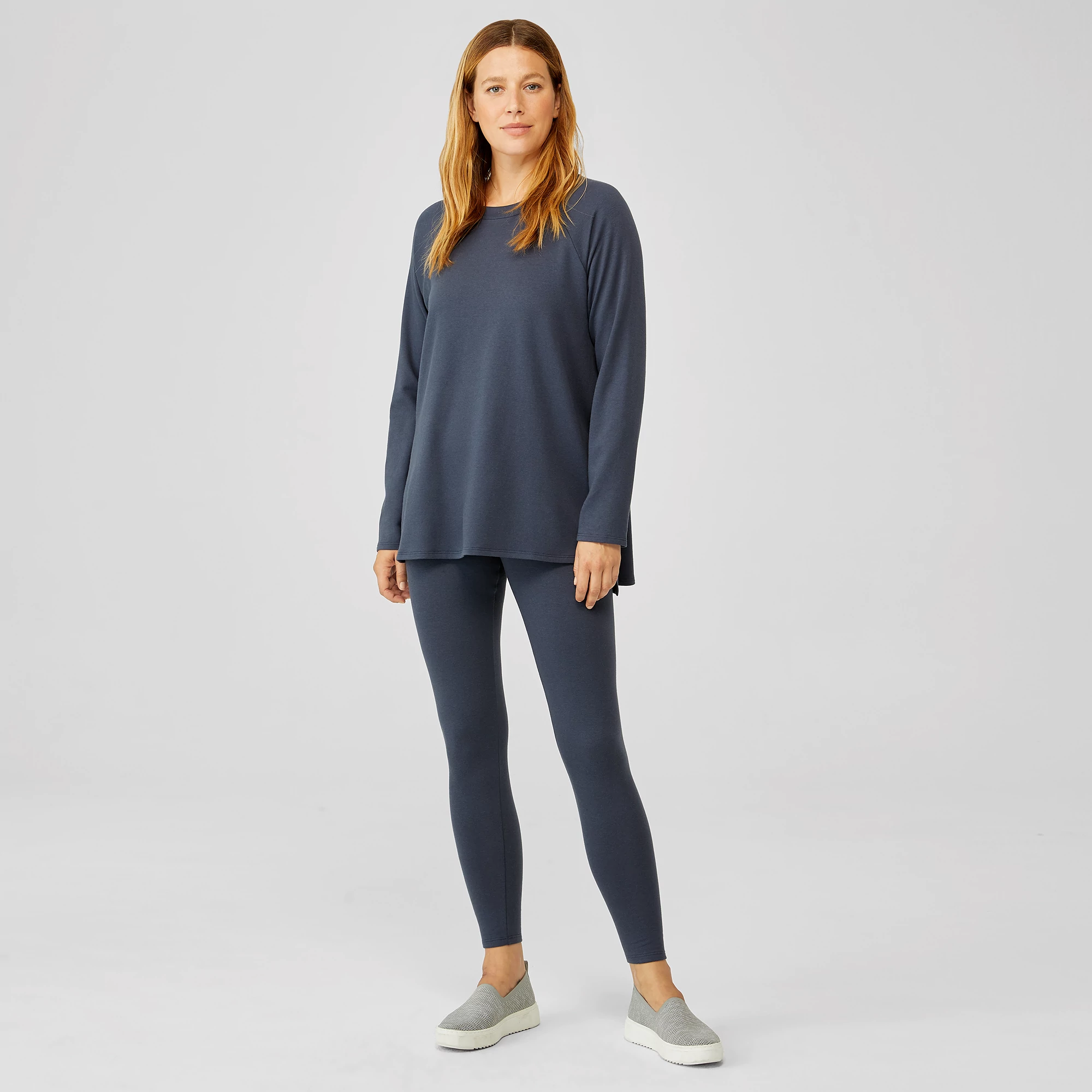 Cozy Brushed Terry Leggings | EILEEN FISHER