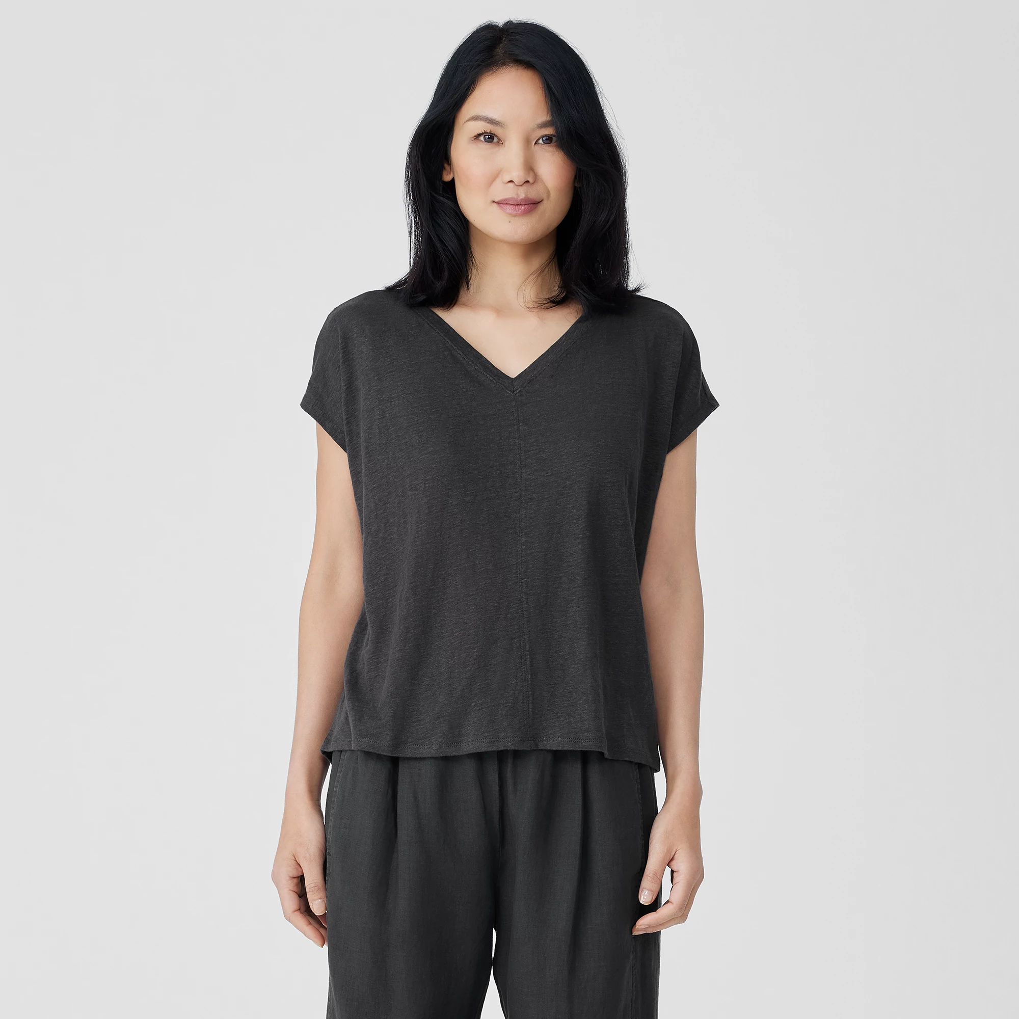 Vintage Eggshell Linen Tee