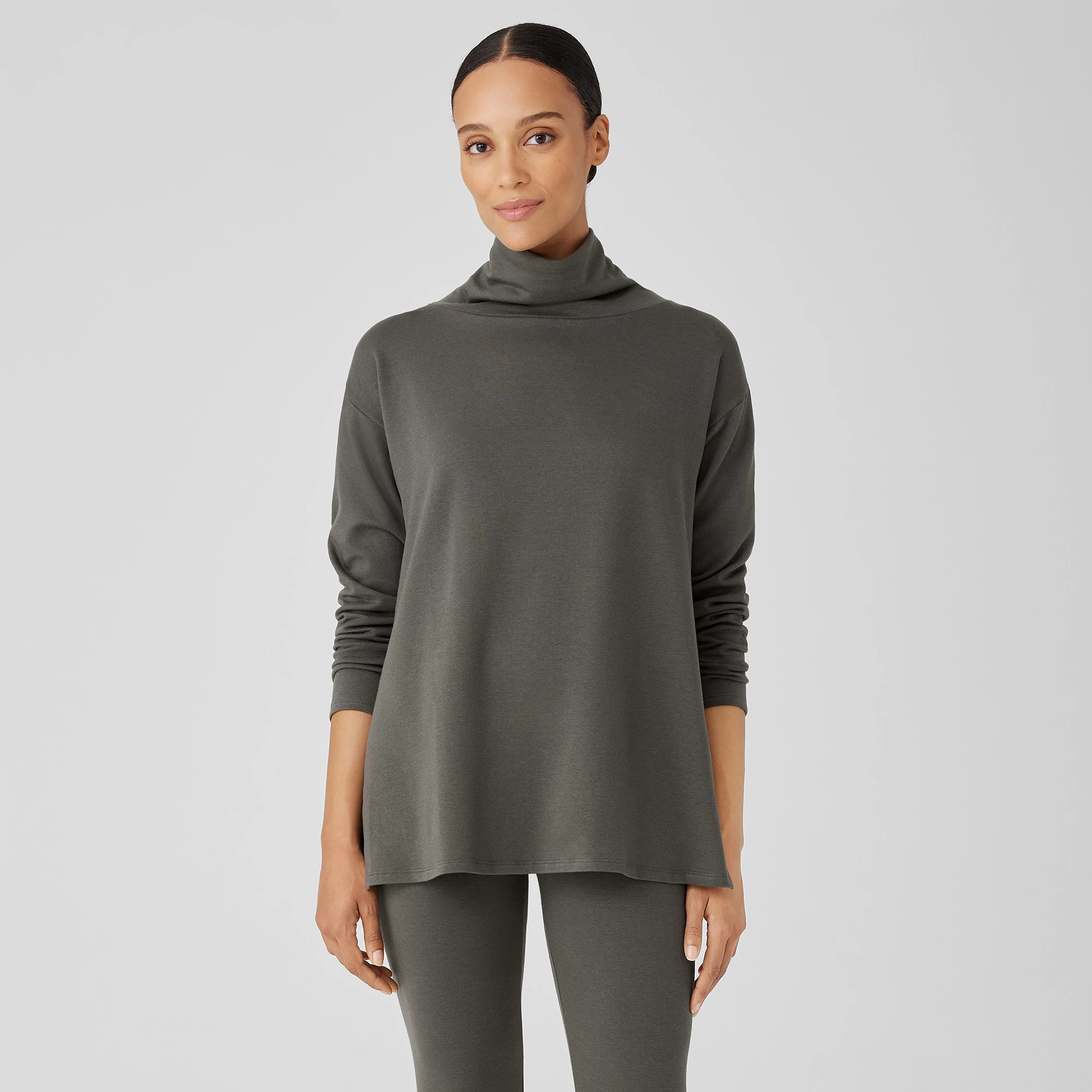Champion - Plus Terry Funnel Neck Top
