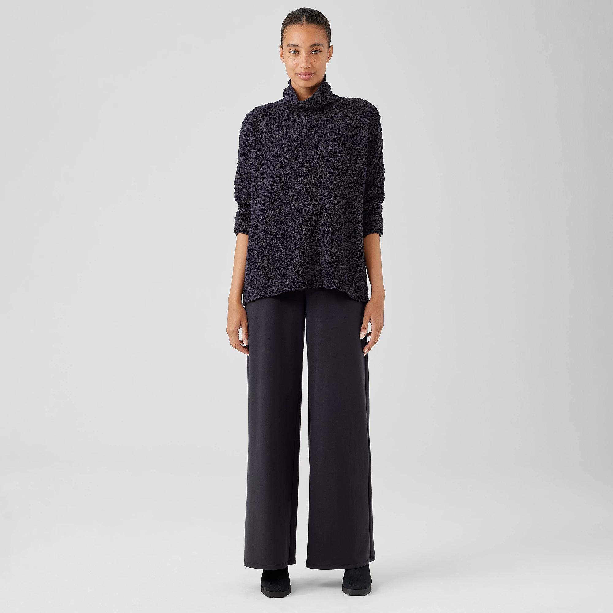 Washable Flex Ponte Wide-Leg Pant | EILEEN FISHER