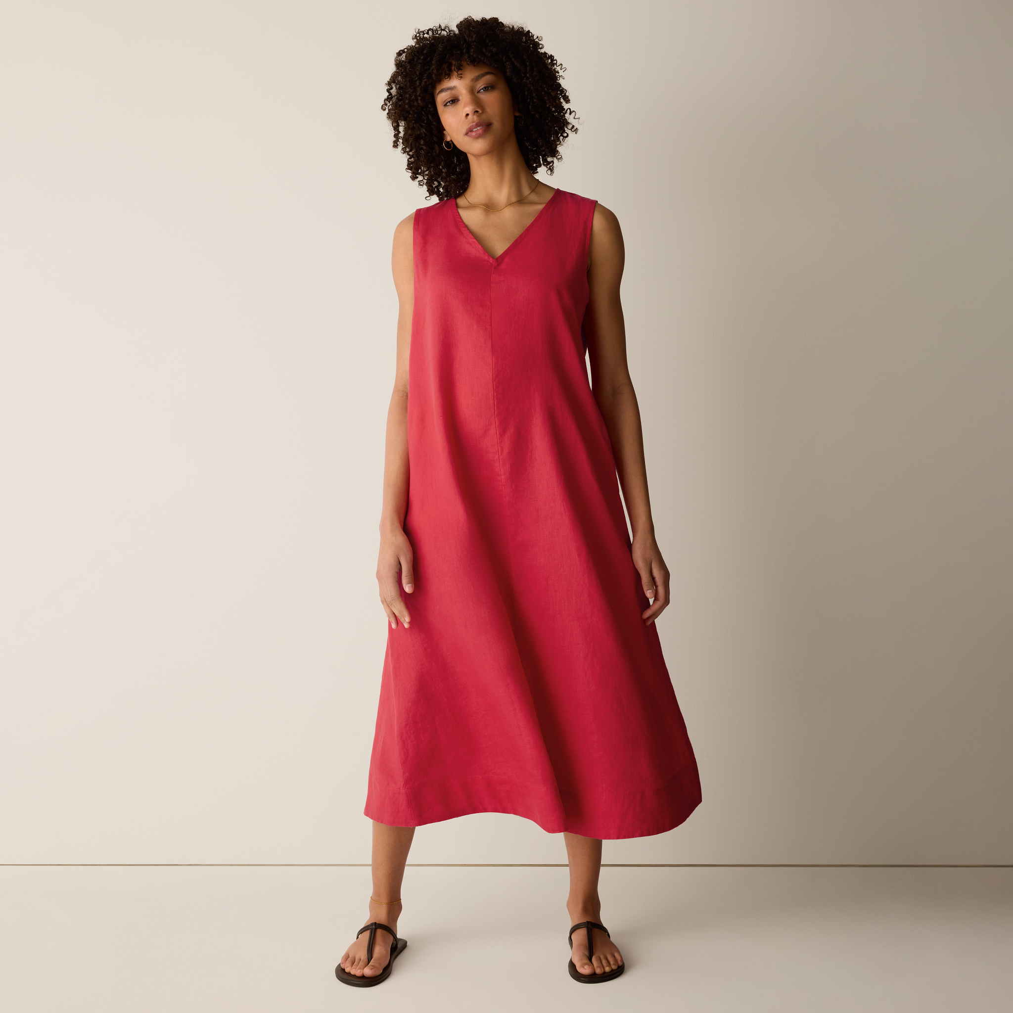 Organic Linen Easy Dress from EILEEN FISHER - $248