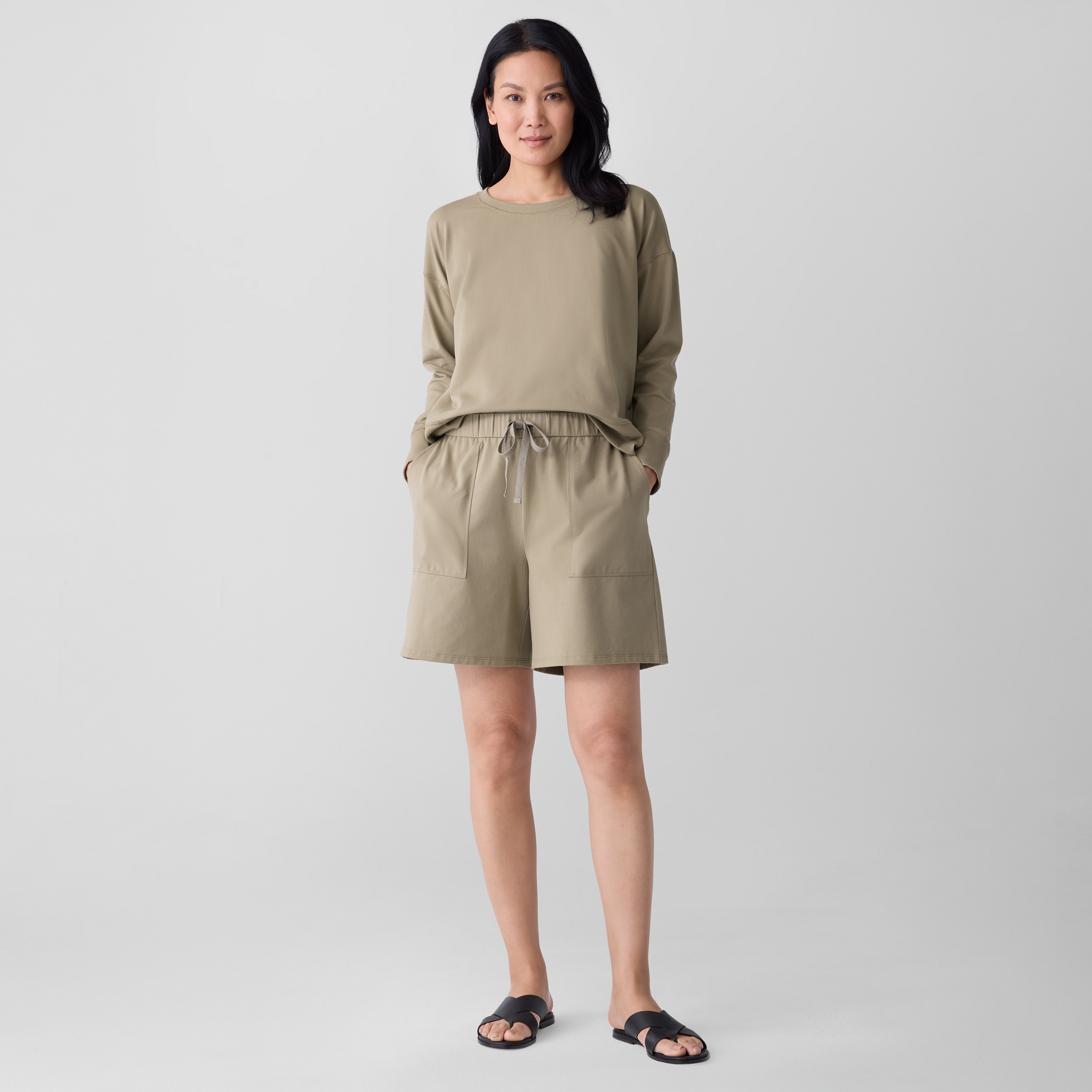 公式限定 福袋 - 公式通販オンラインショップ Pima Cotton Stretch Jersey Walking Shorts | EILEEN FISHER 絵本/児童書