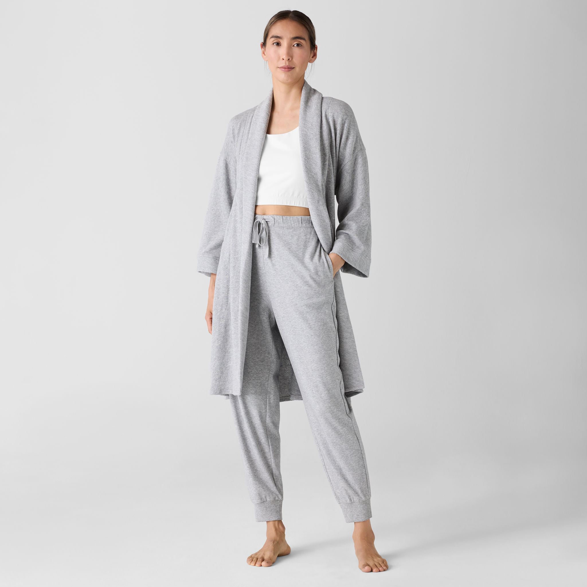 Organic Cotton Interlock Cropped Tank