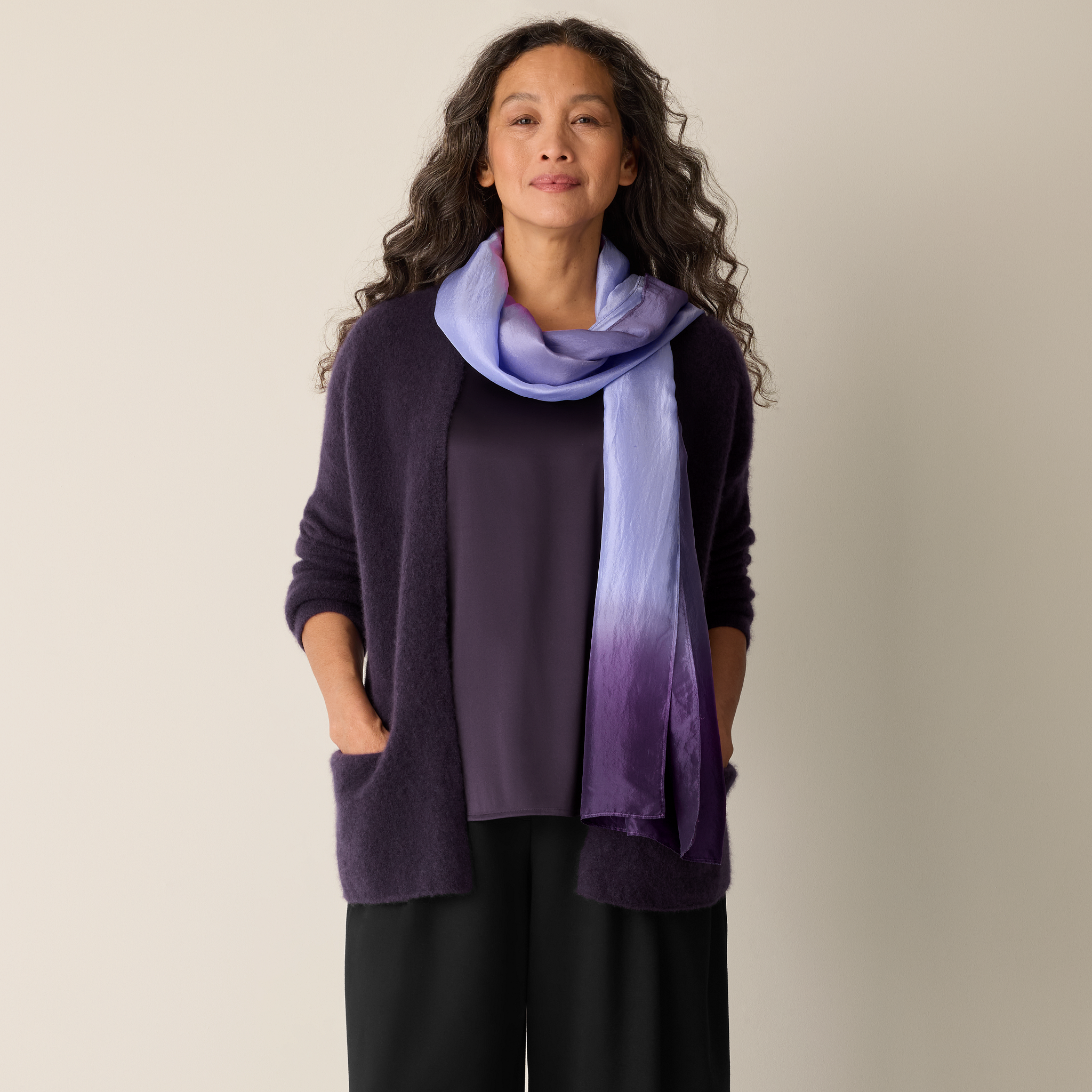 小物 AURALEE 23AW DYED SILK TWILL SCARF AURALEE 23AW DYED SILK