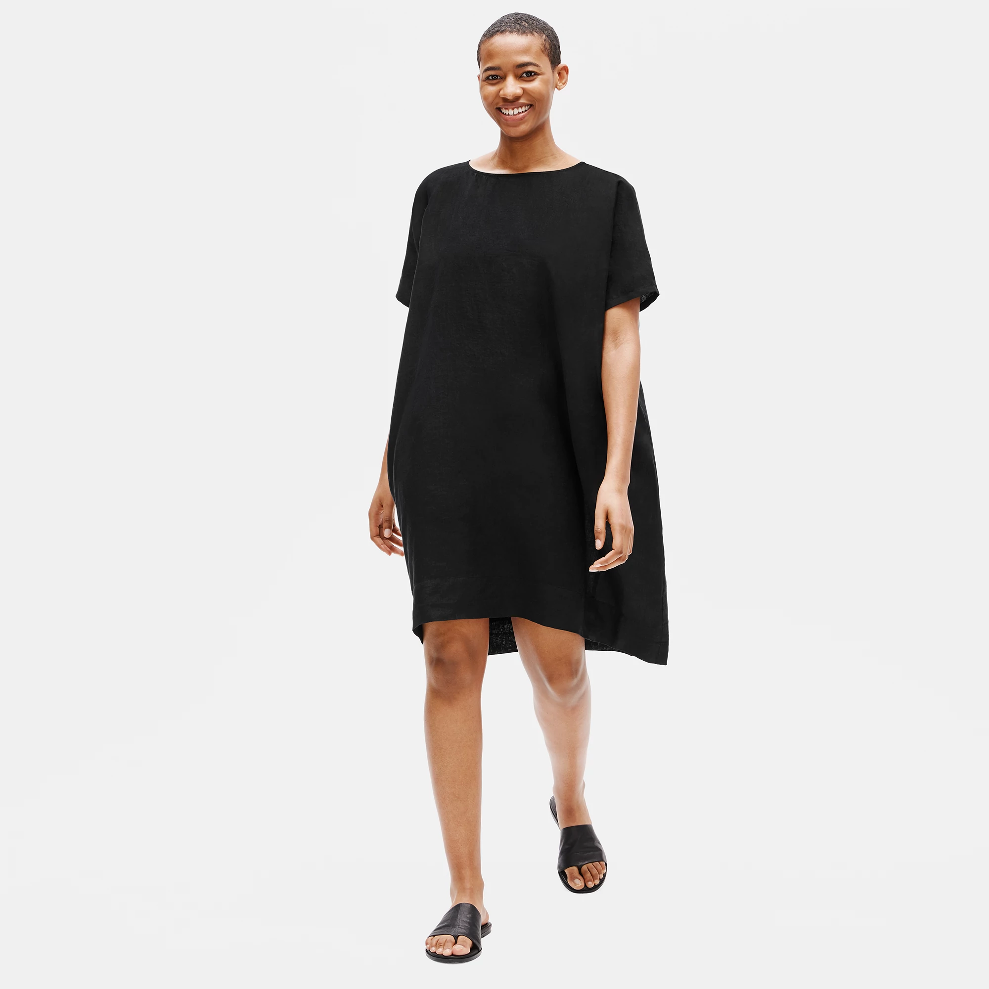eileen fisher handkerchief linen dress Organic Handkerchief Linen Dress Eileen Fisher Renew