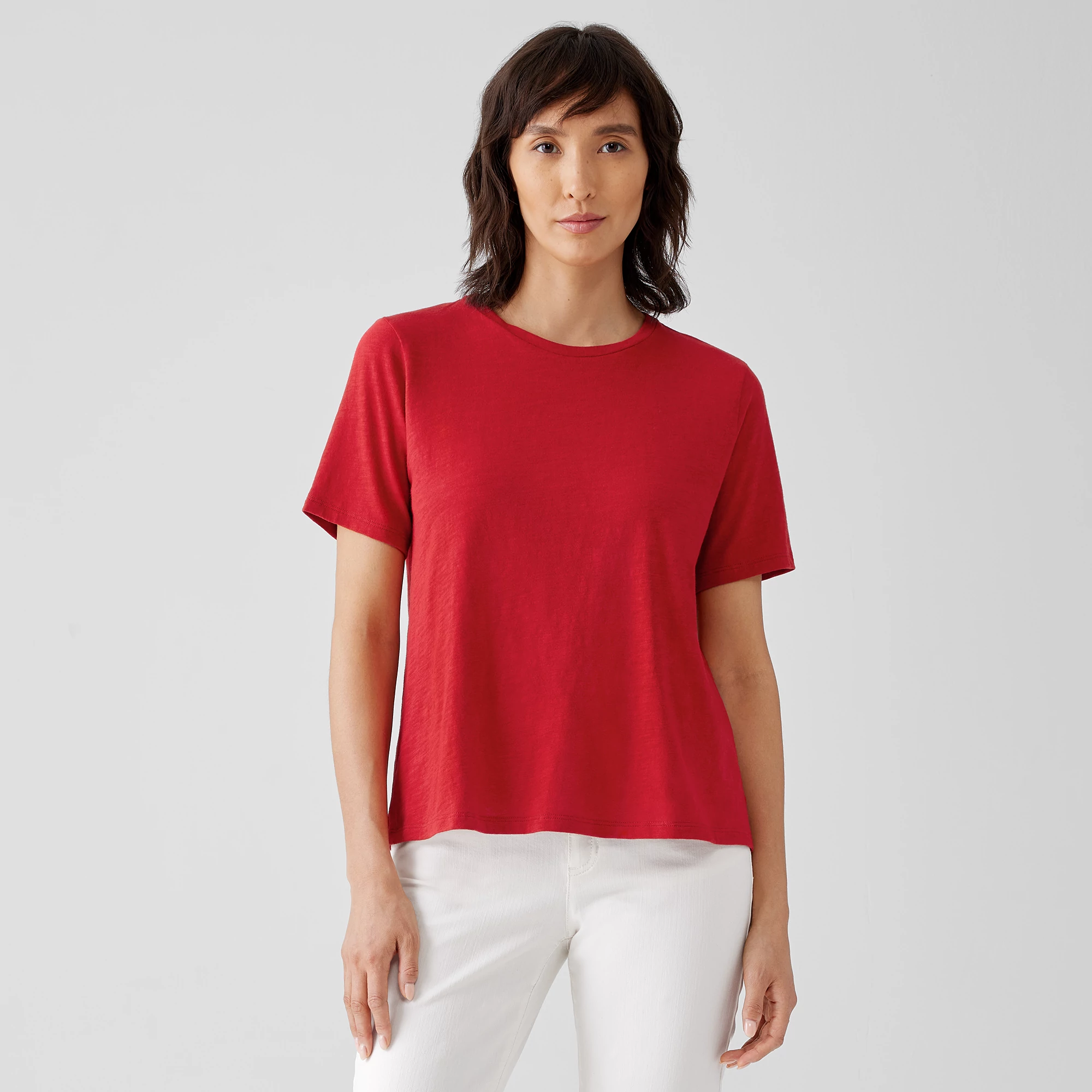 eileen fisher crew neck tee