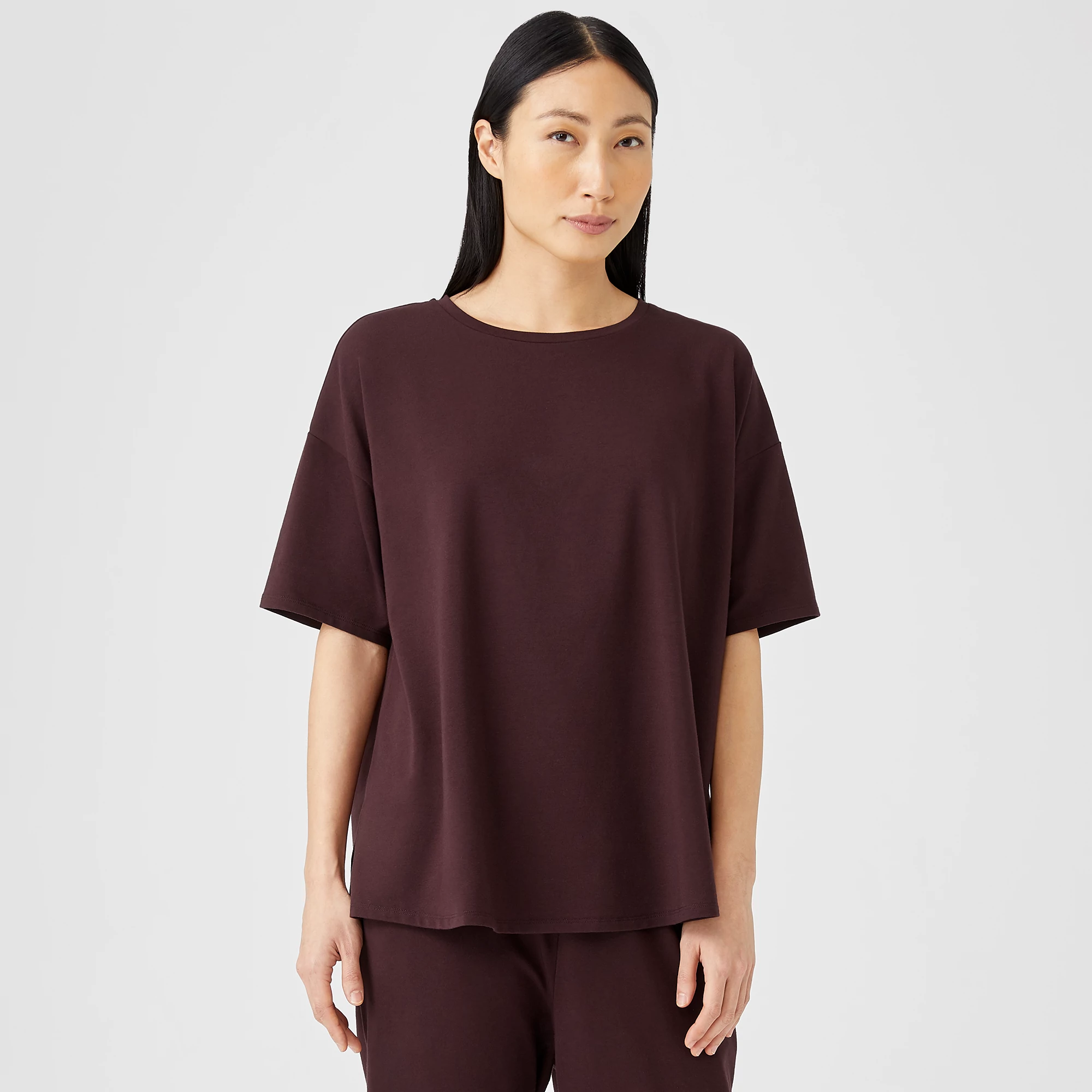 Traceable Cotton Jersey Box-Top | EILEEN FISHER