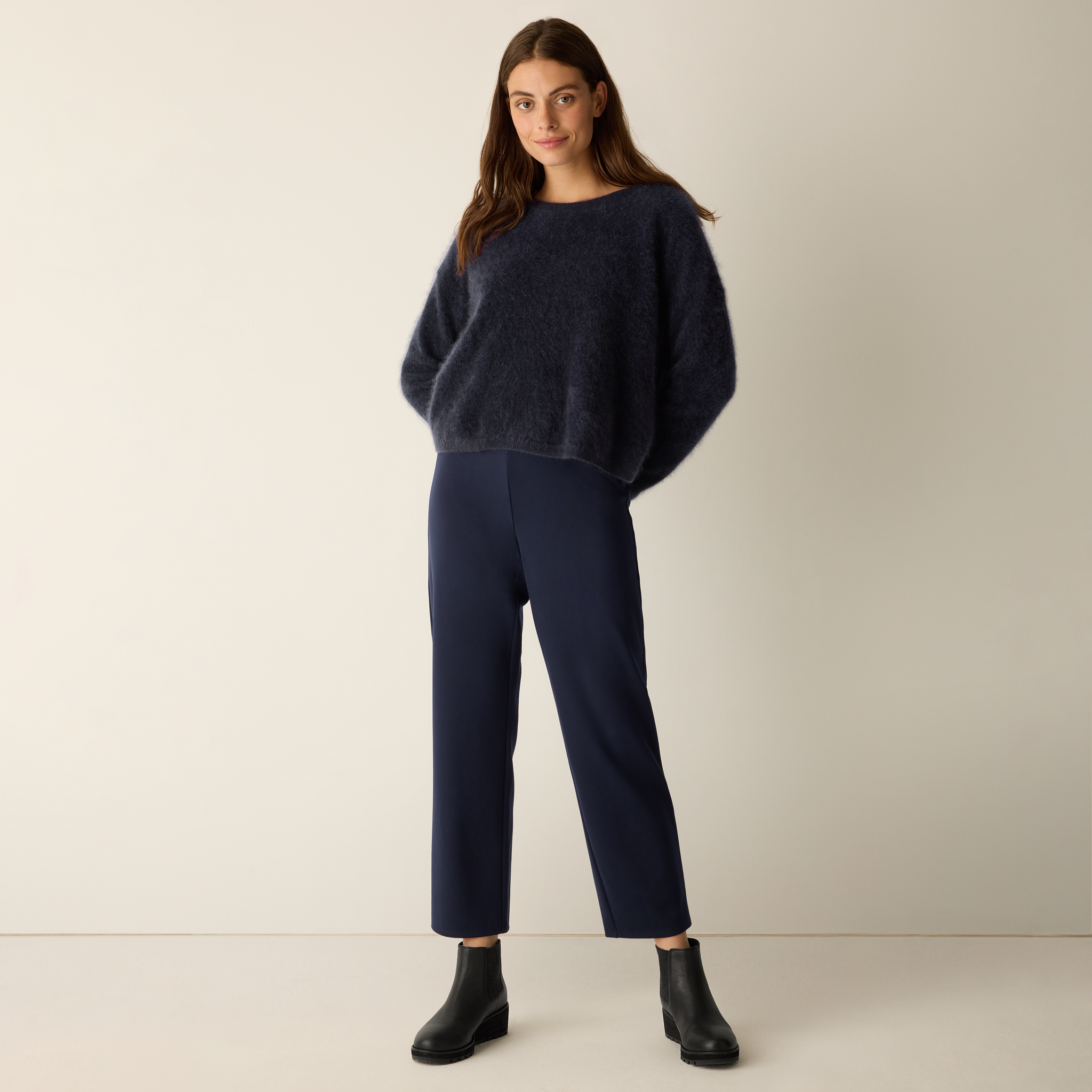 Washable Flex Ponte Straight Pant