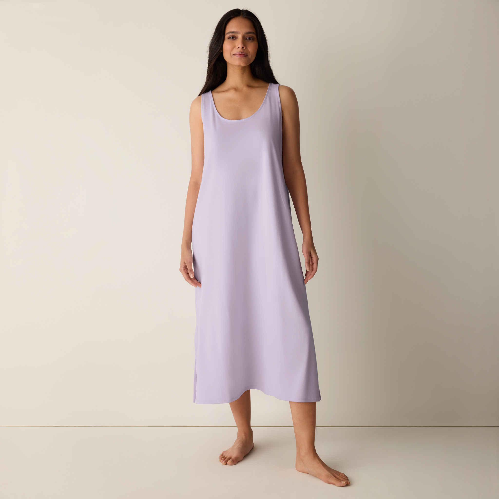 Organic Cotton Interlock Tank Sleep Dress from EILEEN FISHER - $128