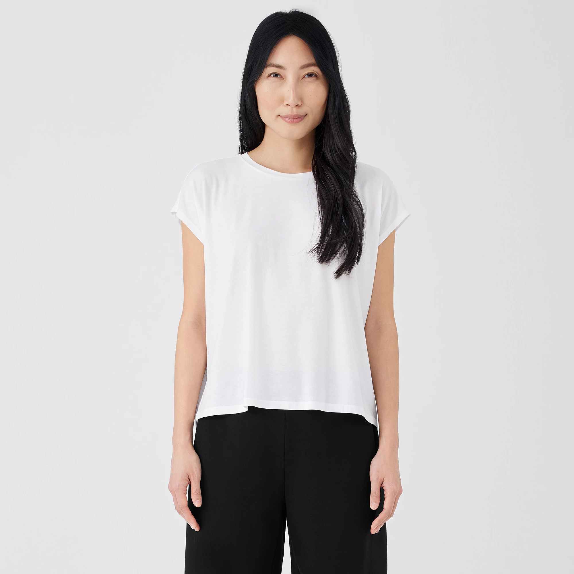 Fine Jersey Square Top from EILEEN FISHER - $71.20