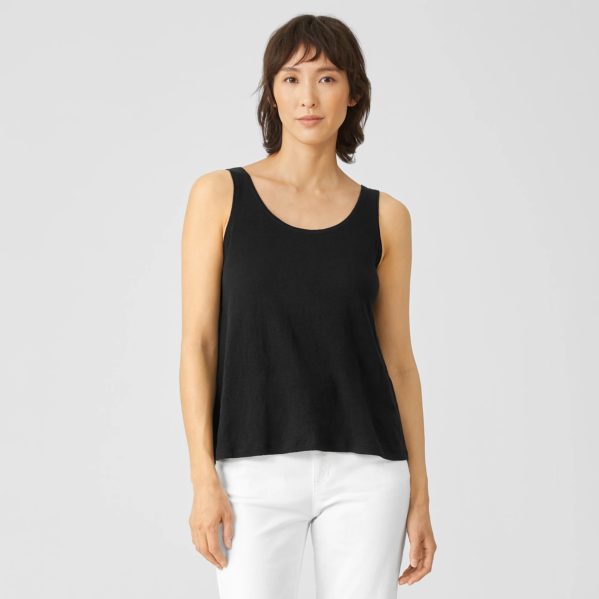 Organic Linen Jersey Tank | EILEEN FISHER