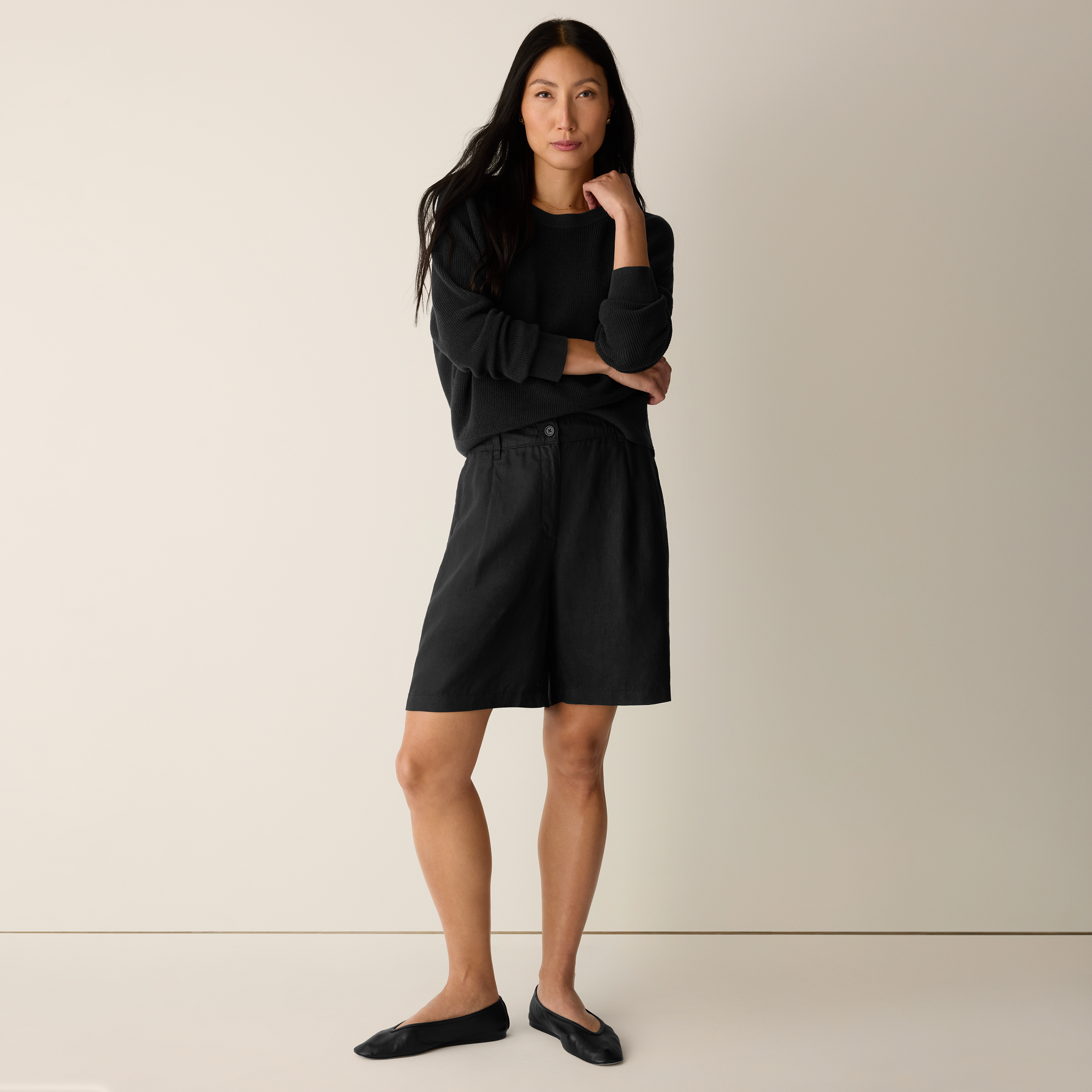 Organic Linen Shorts from EILEEN FISHER - $138