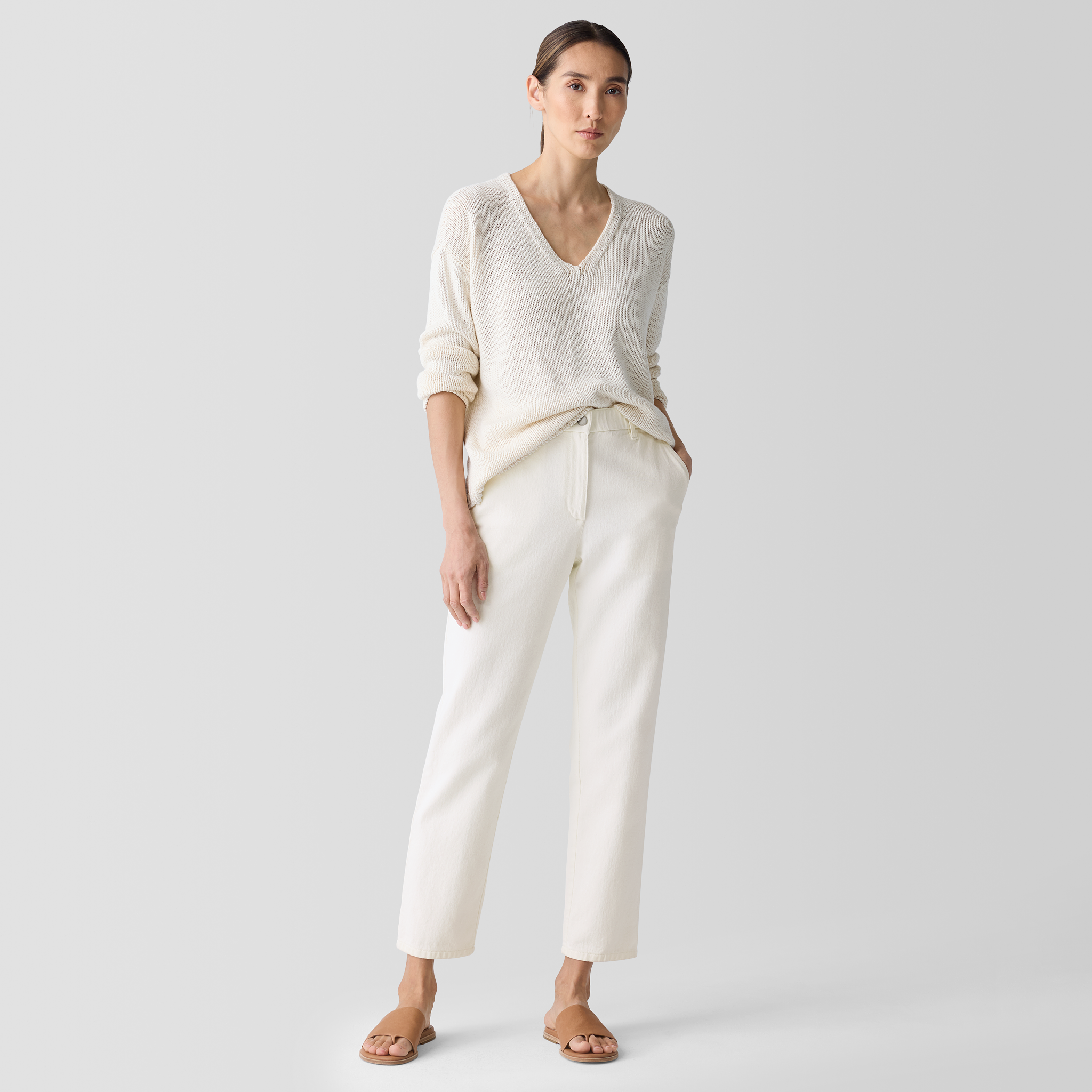 Undyed Utility Organic Cotton Tapered Pant