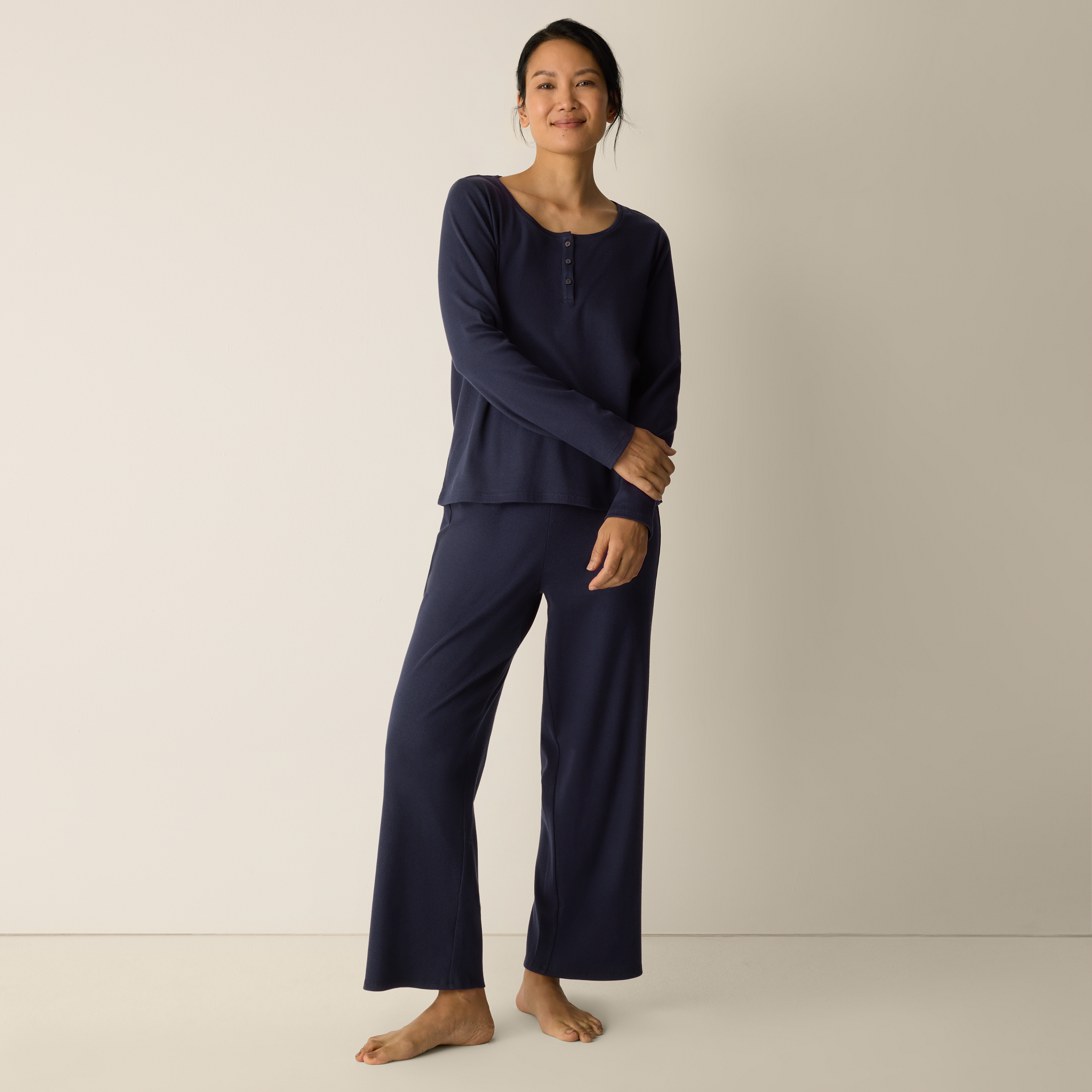 Organic Cotton Rib Sleep Set