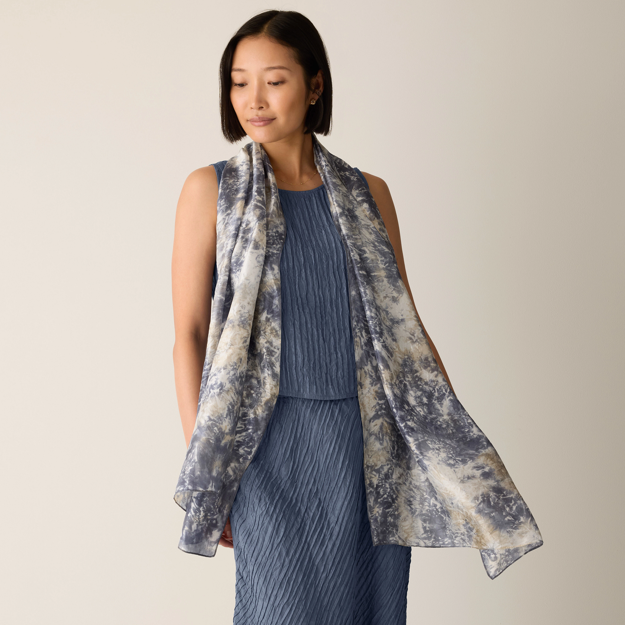 Hand-Dyed Silk Scarf