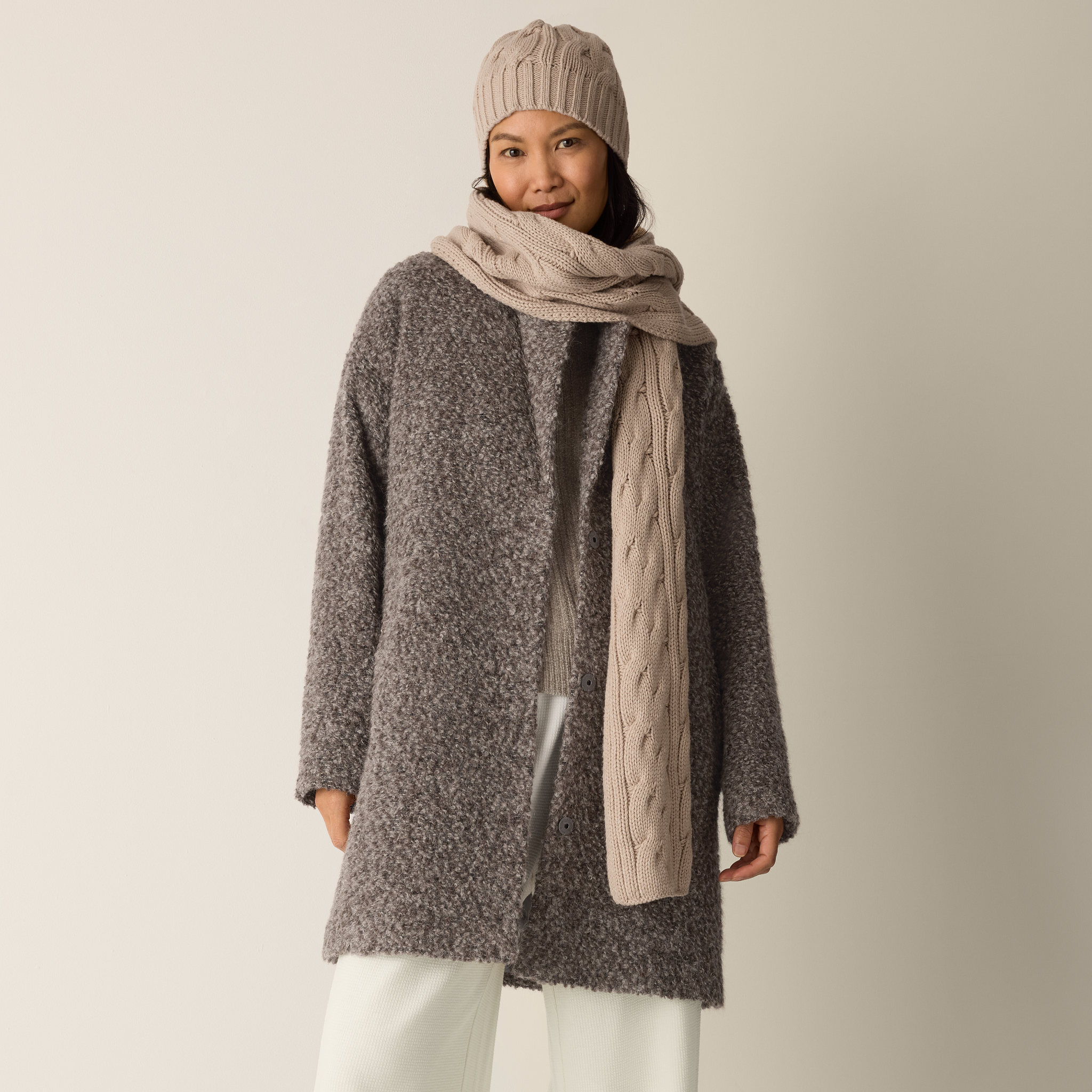 Cotton & Recycled Cashmere Scarf