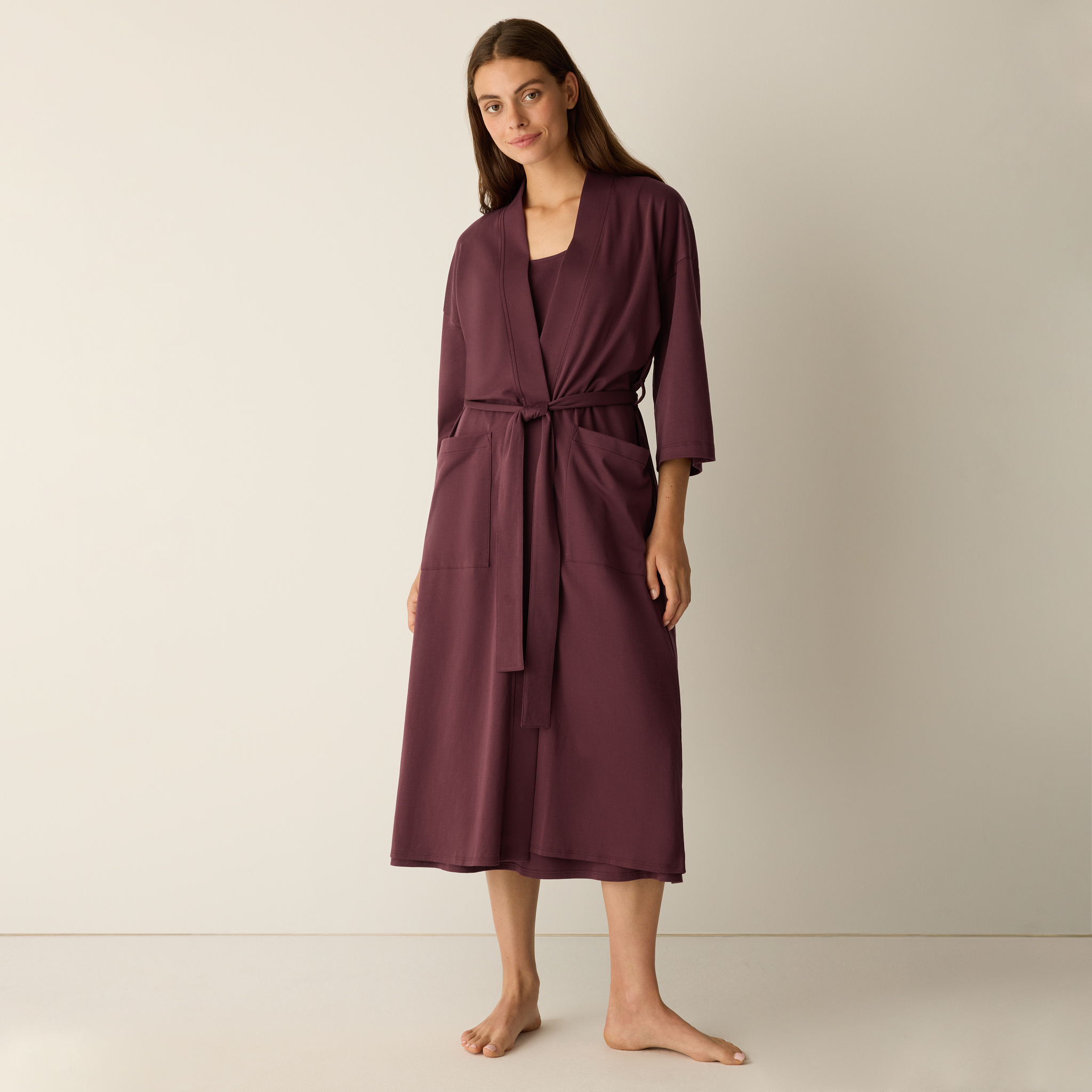 Organic Cotton Interlock Sleep Robe