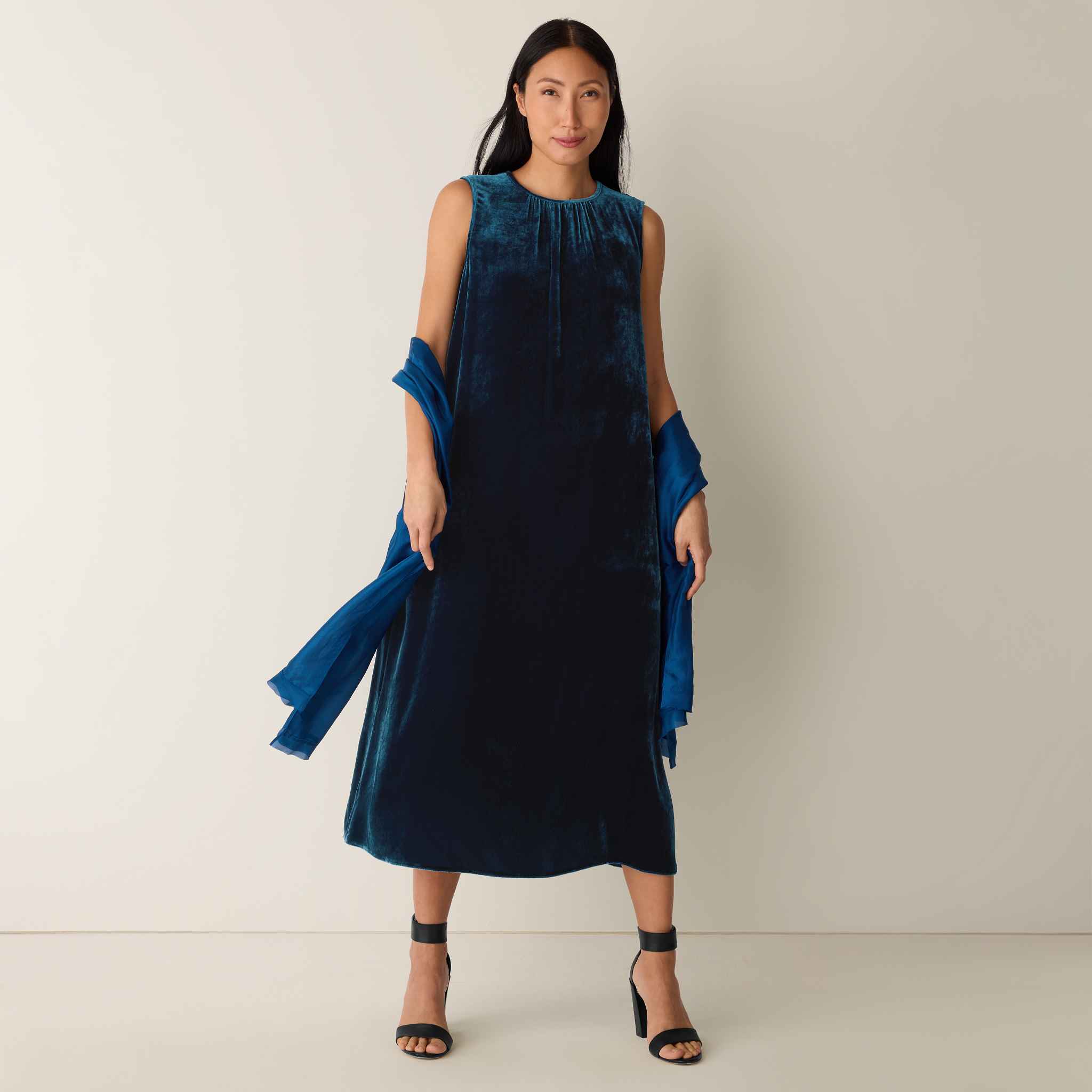 Velvet Round Neck Dress from EILEEN FISHER - $263.20