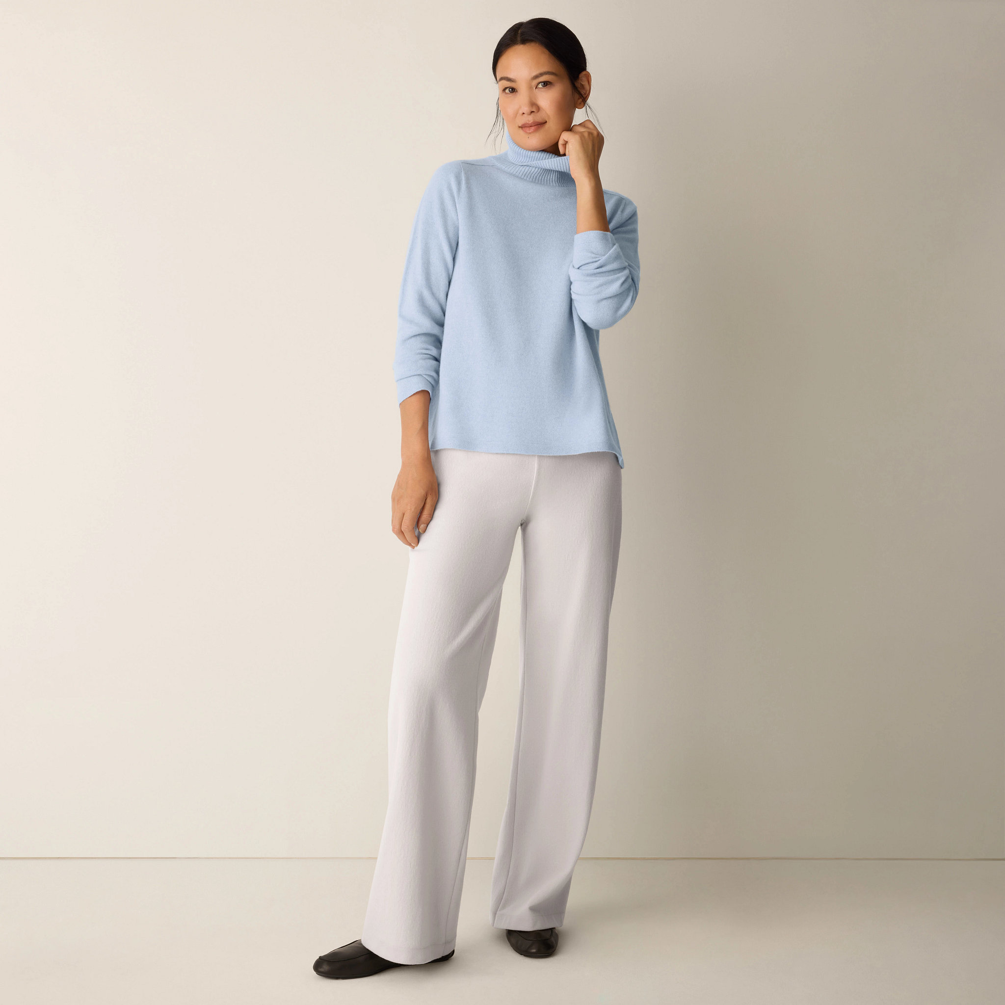 Italian Cashmere Turtleneck Top